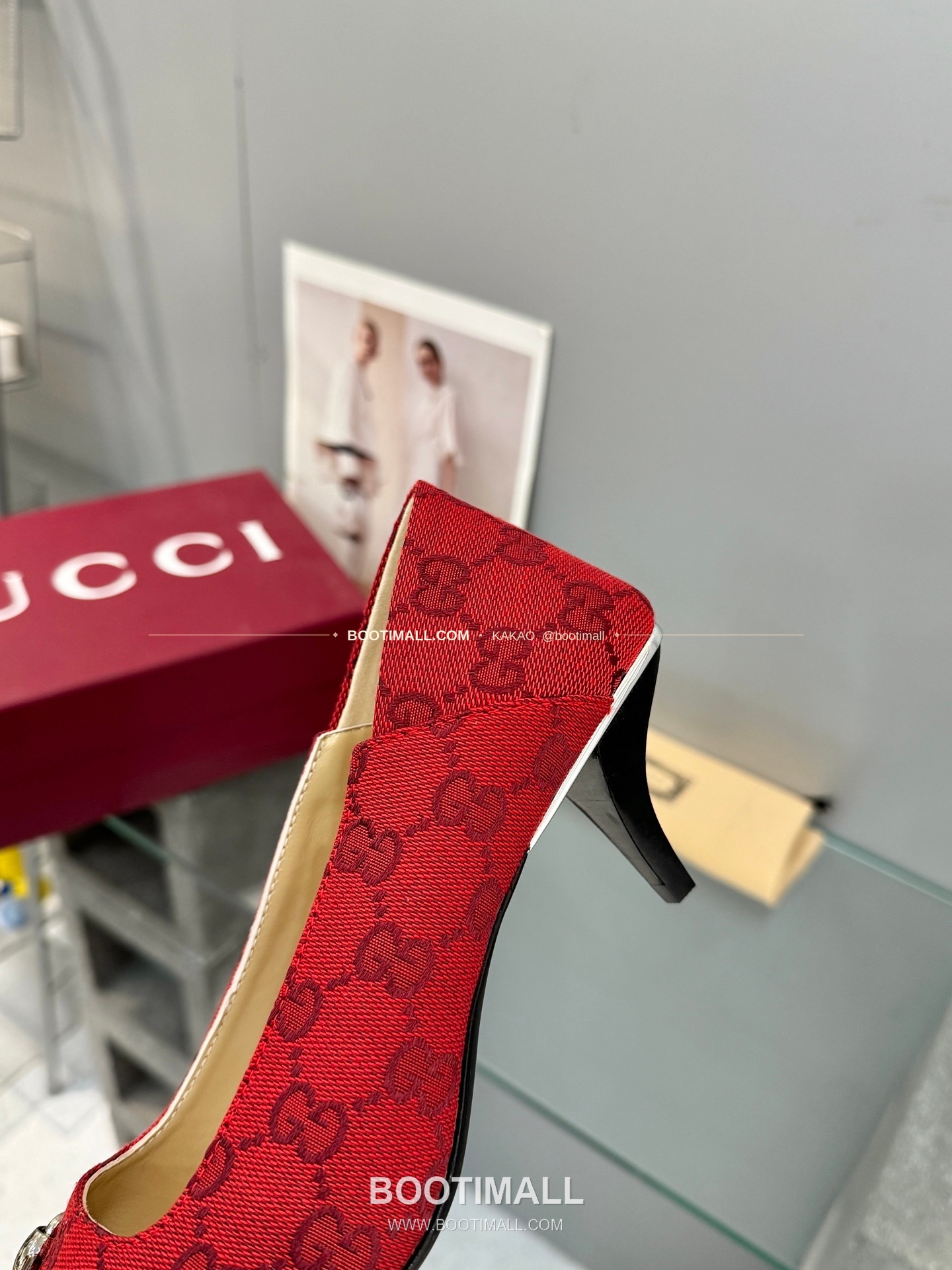 구찌 2026 레더 GG 메탈 라운드토 펌프스 Gucci 2026 Leather GG Metal Round Toe Black Pumps 5.5cm 8