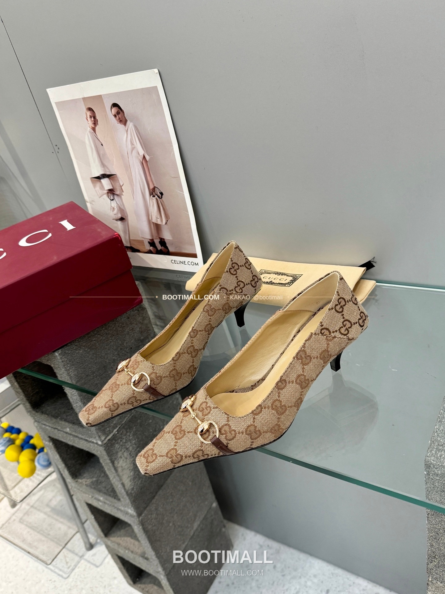 구찌 2026 레더 GG 메탈 라운드토 펌프스 Gucci 2026 Leather GG Metal Round Toe Black Pumps 5.5cm 2