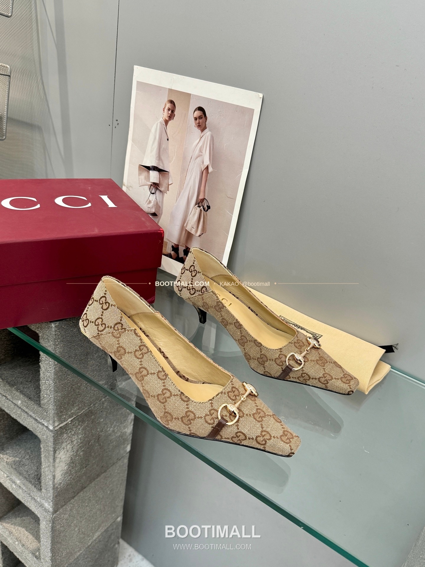 구찌 2026 레더 GG 메탈 라운드토 펌프스 Gucci 2026 Leather GG Metal Round Toe Black Pumps 5.5cm 4