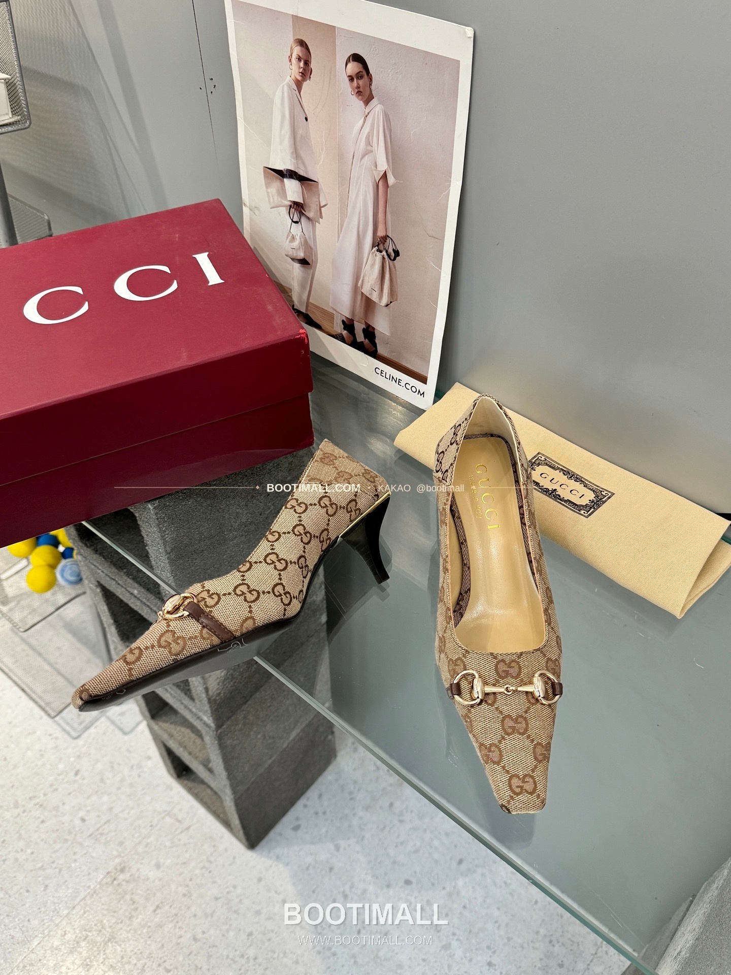 구찌 2026 레더 GG 메탈 라운드토 펌프스 Gucci 2026 Leather GG Metal Round Toe Black Pumps 5.5cm 6