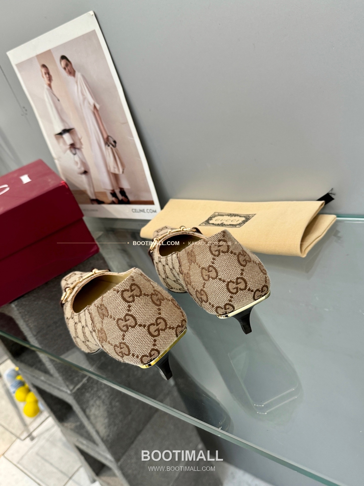 구찌 2026 레더 GG 메탈 라운드토 펌프스 Gucci 2026 Leather GG Metal Round Toe Black Pumps 5.5cm 7