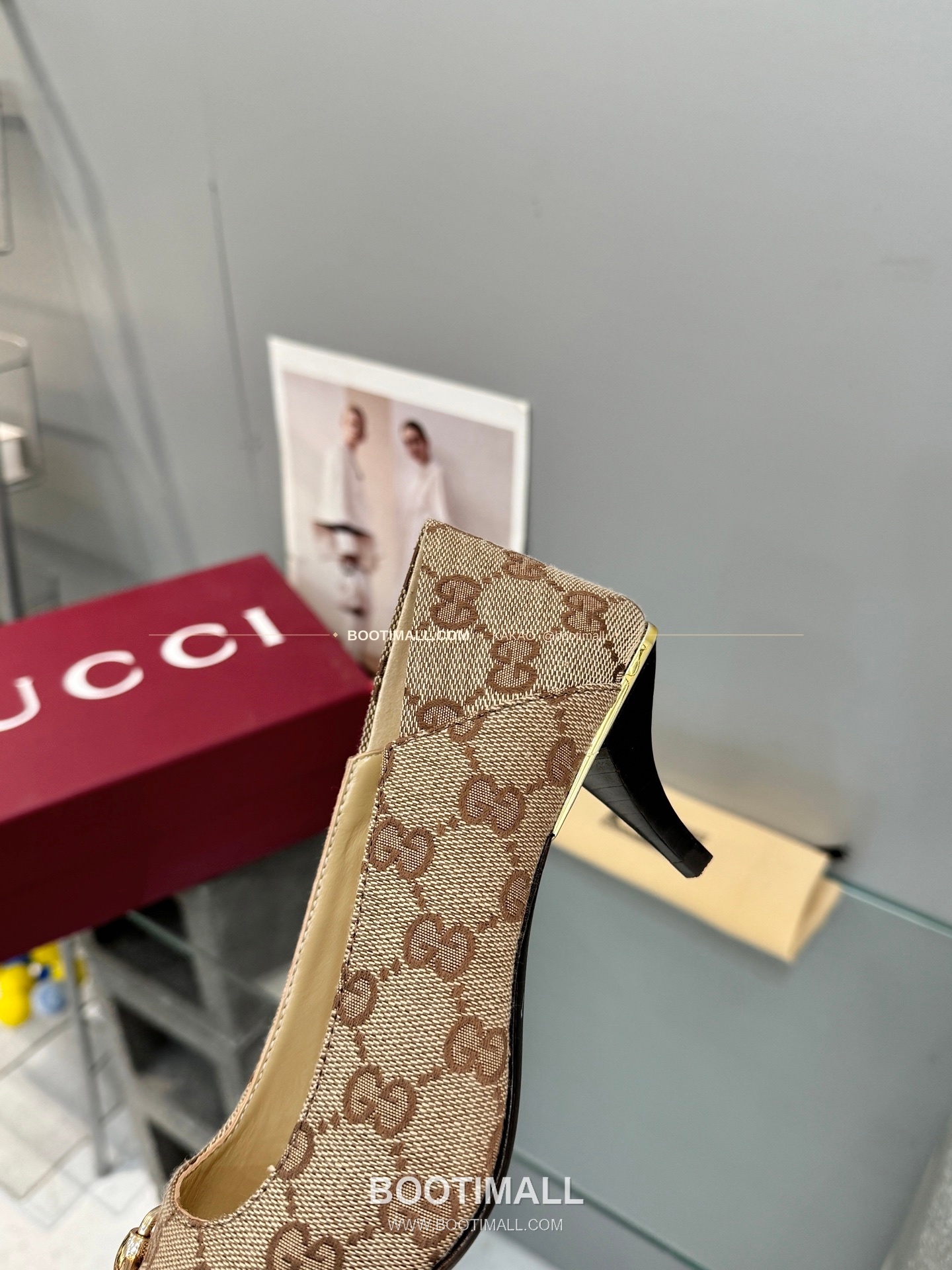 구찌 2026 레더 GG 메탈 라운드토 펌프스 Gucci 2026 Leather GG Metal Round Toe Black Pumps 5.5cm 8