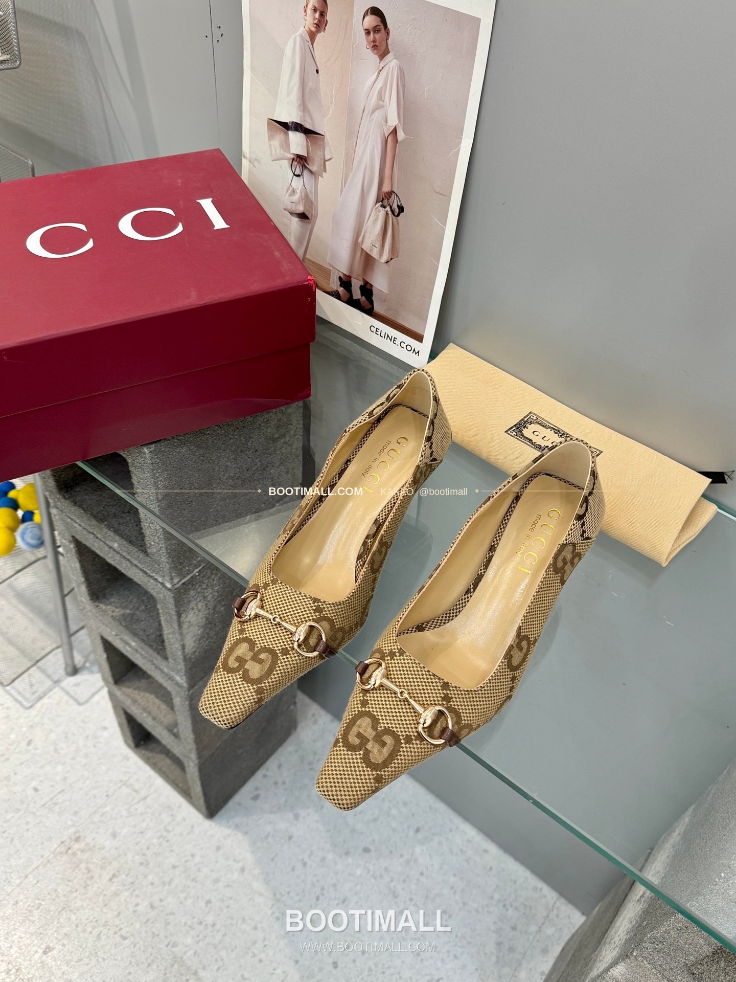 구찌 2026 레더 GG 메탈 라운드토 펌프스 Gucci 2026 Leather GG Metal Round Toe Black Pumps 5.5cm 1