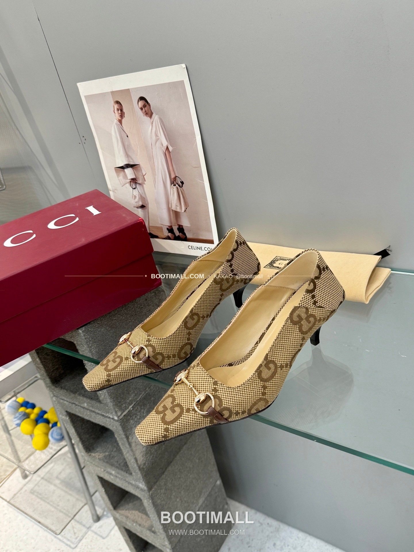 구찌 2026 레더 GG 메탈 라운드토 펌프스 Gucci 2026 Leather GG Metal Round Toe Black Pumps 5.5cm 2