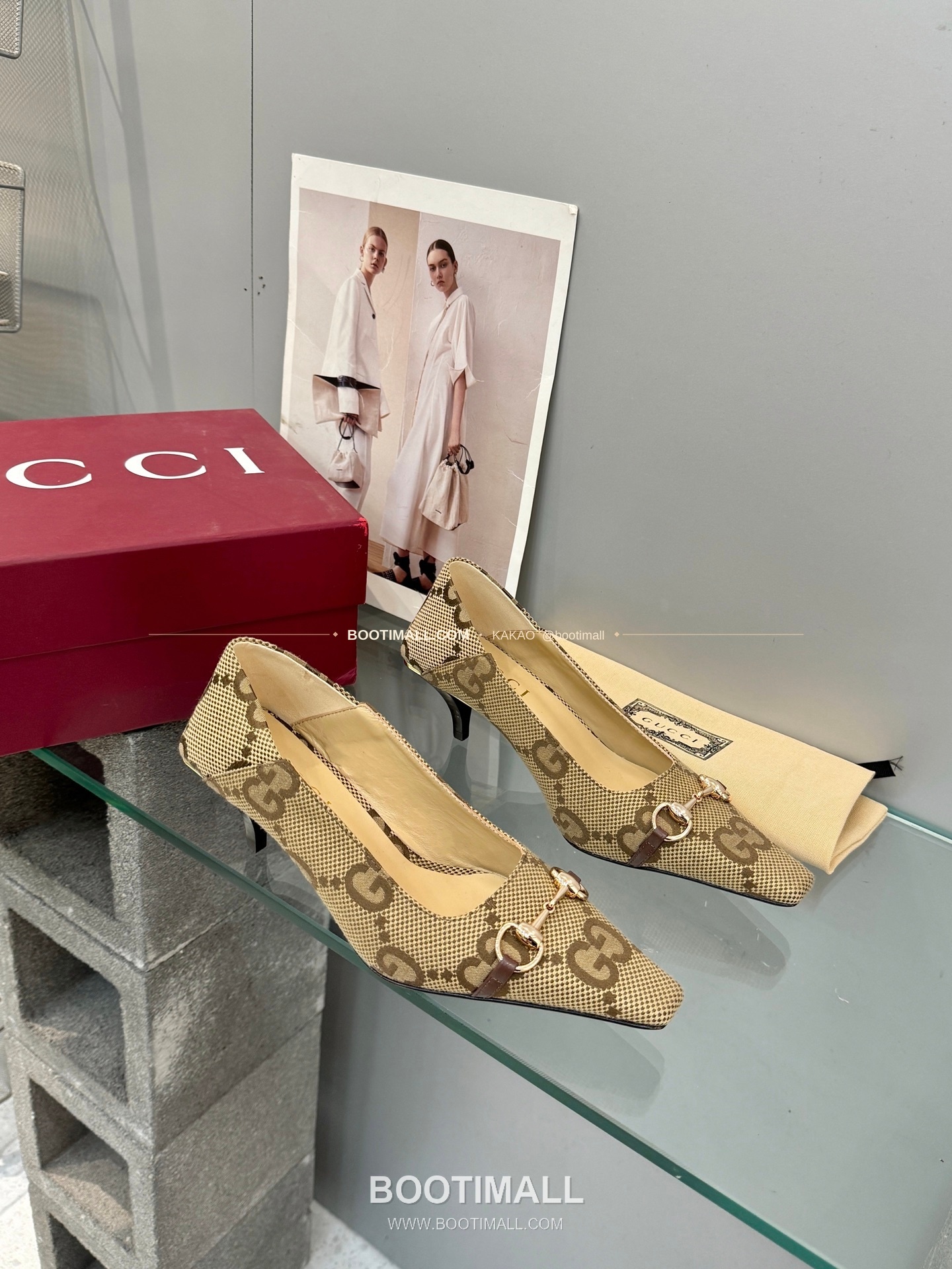 구찌 2026 레더 GG 메탈 라운드토 펌프스 Gucci 2026 Leather GG Metal Round Toe Black Pumps 5.5cm 4