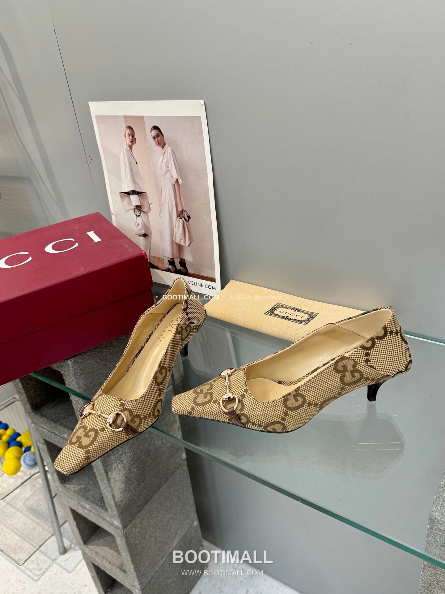 구찌 2026 레더 GG 메탈 라운드토 펌프스 Gucci 2026 Leather GG Metal Round Toe Black Pumps 5.5cm 5