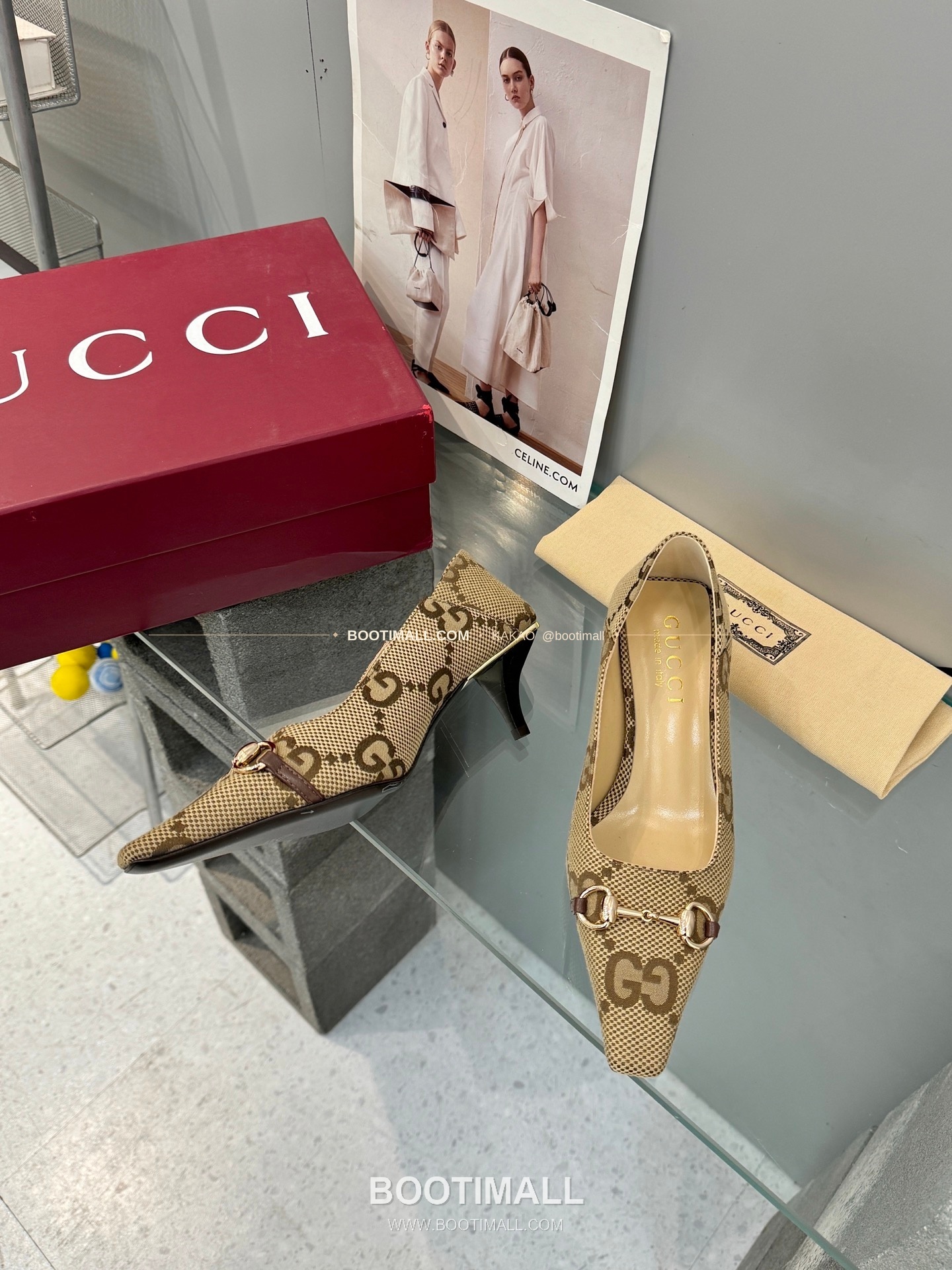 구찌 2026 레더 GG 메탈 라운드토 펌프스 Gucci 2026 Leather GG Metal Round Toe Black Pumps 5.5cm 6