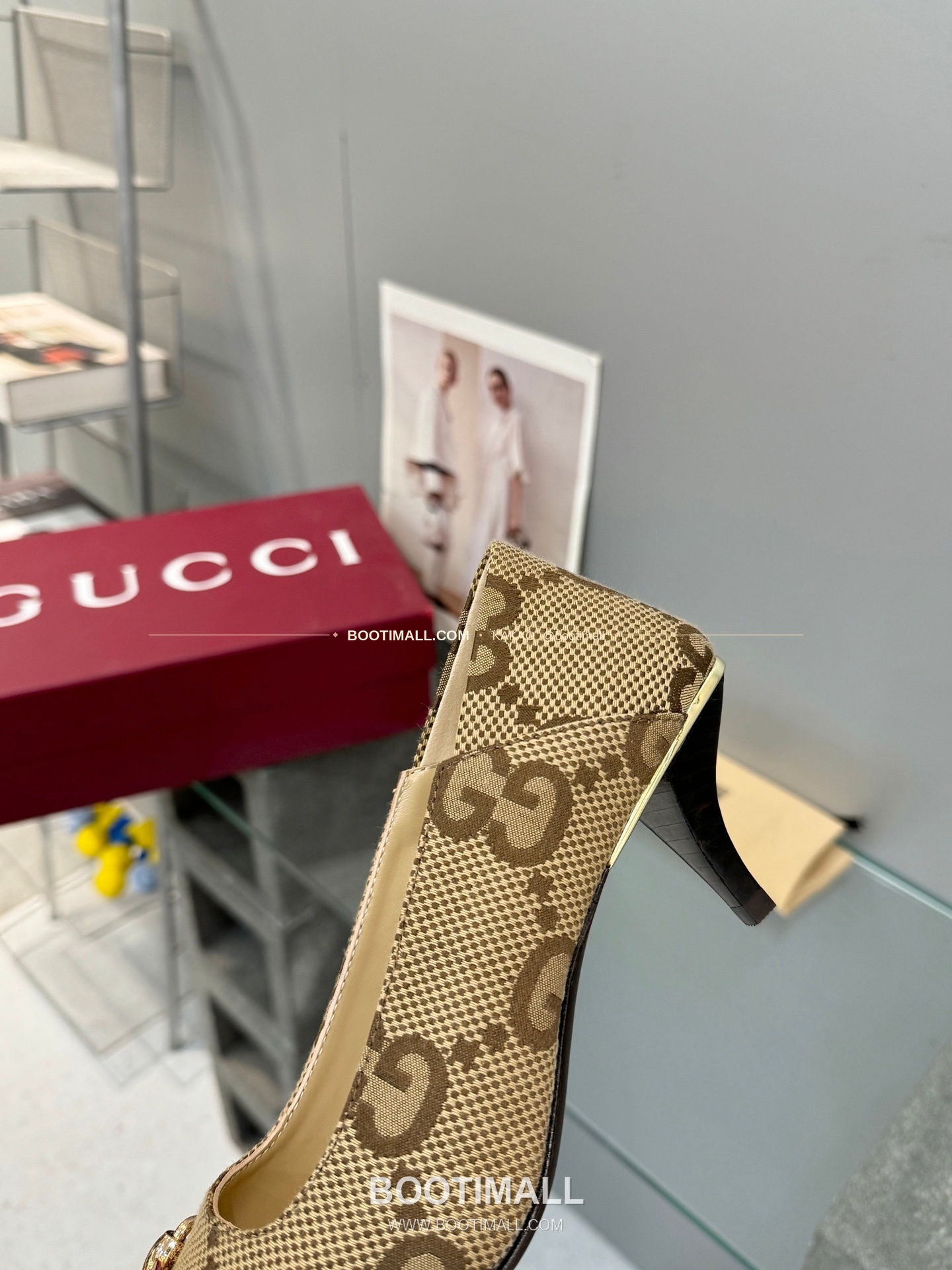 구찌 2026 레더 GG 메탈 라운드토 펌프스 Gucci 2026 Leather GG Metal Round Toe Black Pumps 5.5cm 8