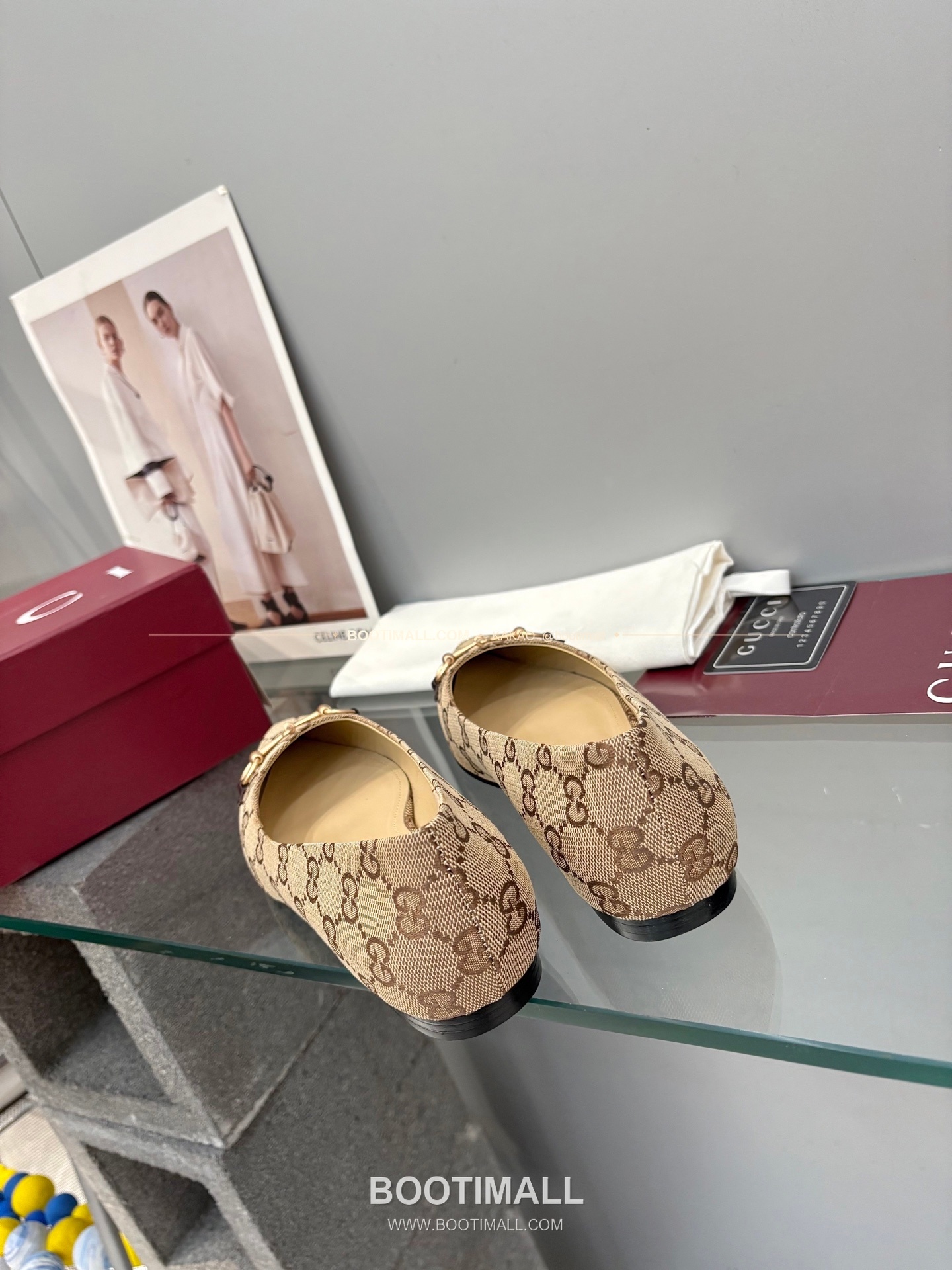 구찌 2026 양가죽 GG 메탈 라운드토 블랙 플랫 펌프스 Gucci 2026 Lambskin GG Metal Round Toe Black Flat Pumps 7