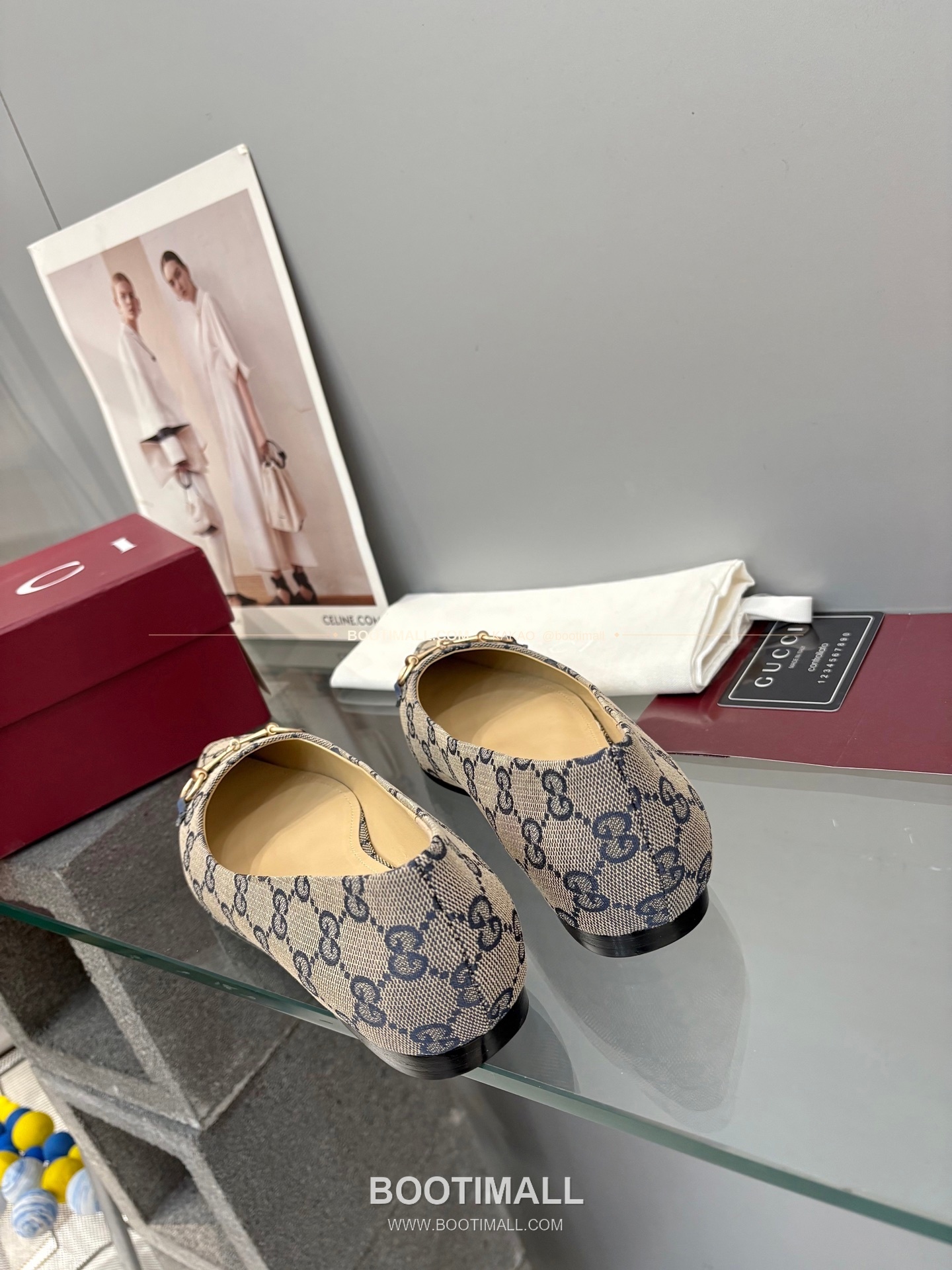 구찌 2026 양가죽 GG 메탈 라운드토 블랙 플랫 펌프스 Gucci 2026 Lambskin GG Metal Round Toe Black Flat Pumps 6