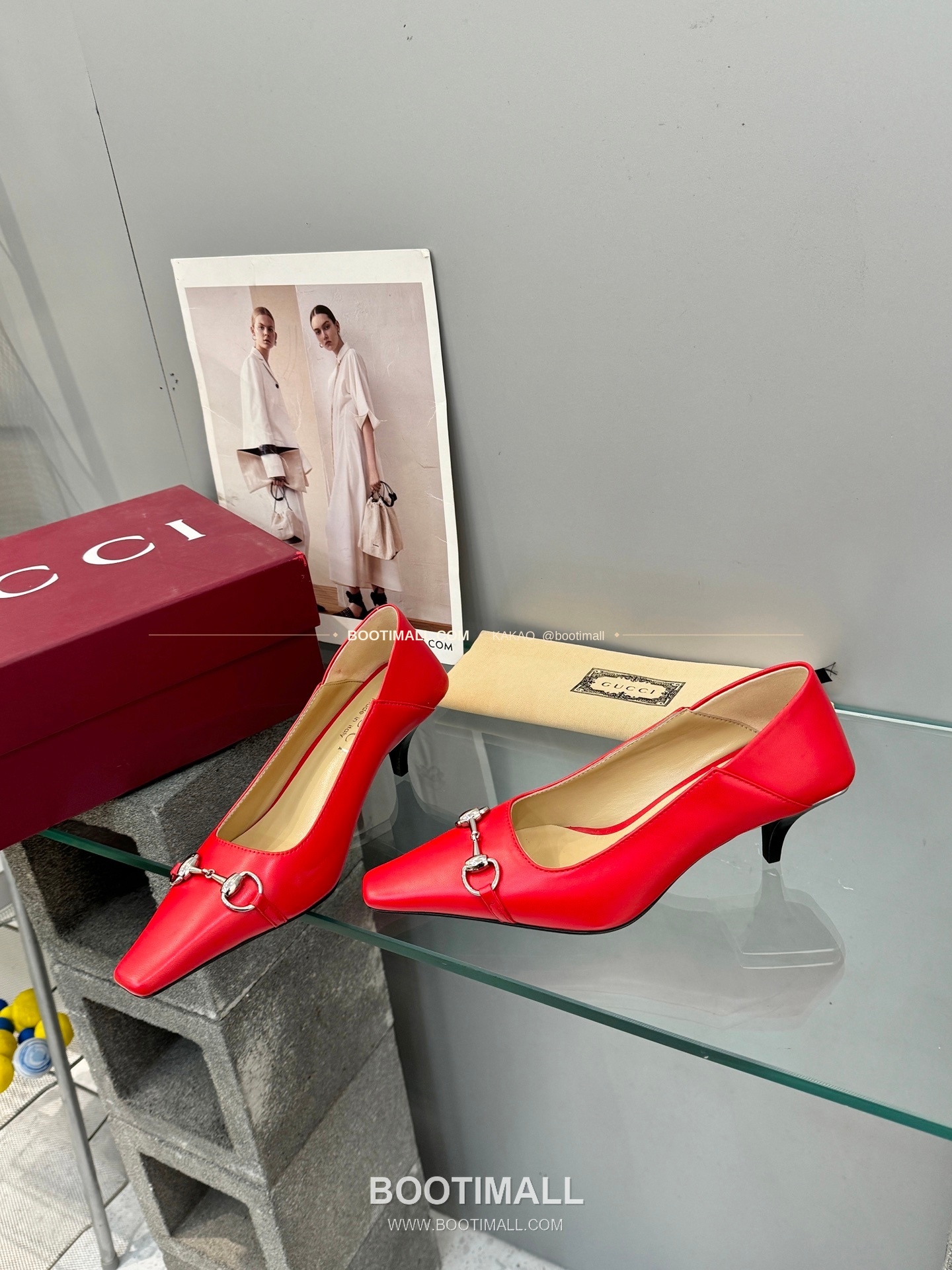 구찌 2026 레더 GG 메탈 라운드토 블랙 펌프스 Gucci 2026 Leather GG Metal Round Toe Black Pumps 5.5cm 5