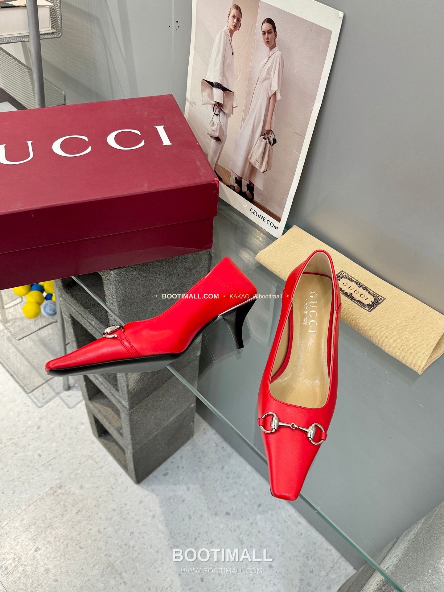 구찌 2026 레더 GG 메탈 라운드토 블랙 펌프스 Gucci 2026 Leather GG Metal Round Toe Black Pumps 5.5cm 6