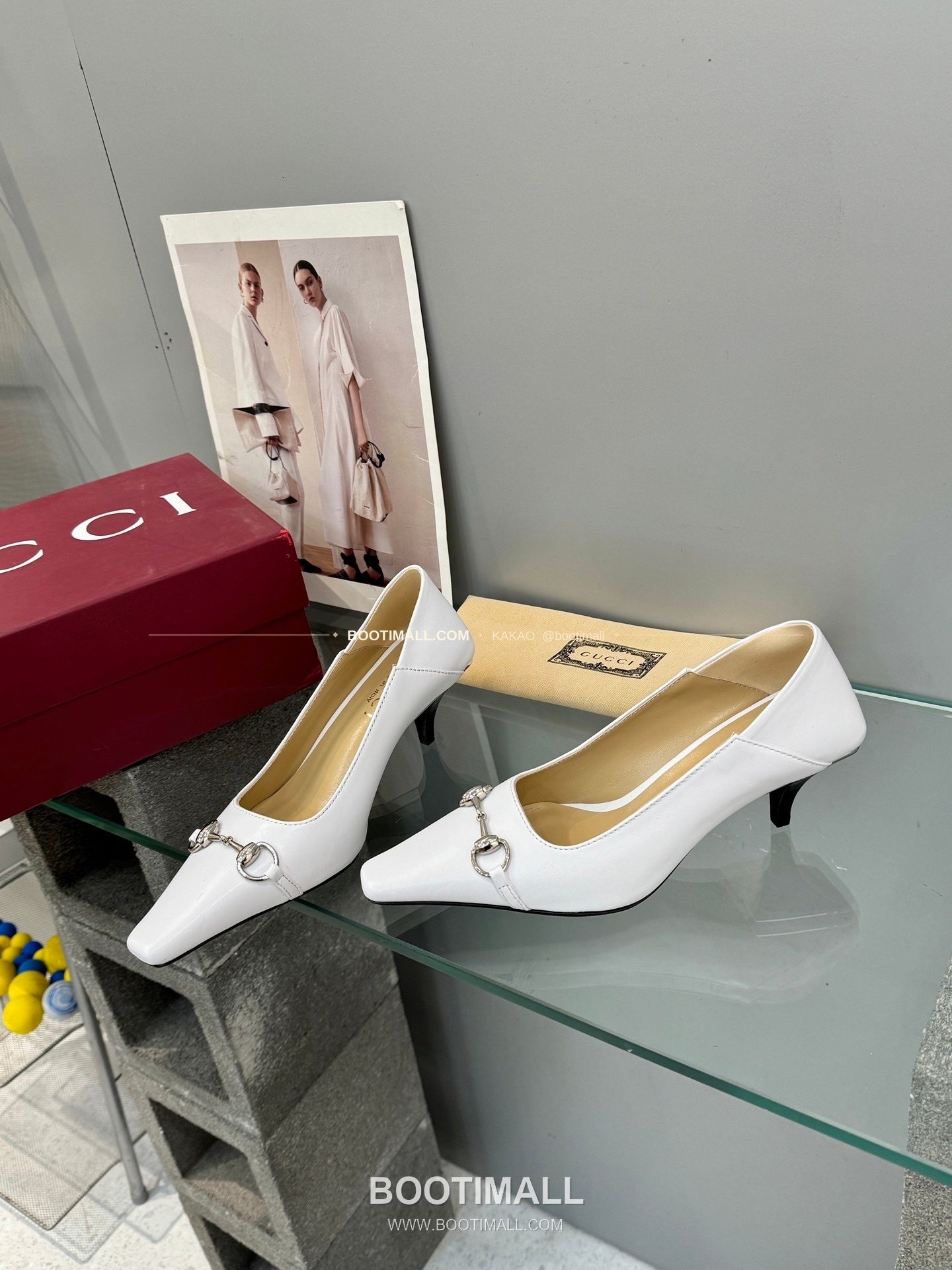 구찌 2026 레더 GG 메탈 라운드토 블랙 펌프스 Gucci 2026 Leather GG Metal Round Toe Black Pumps 5.5cm 5