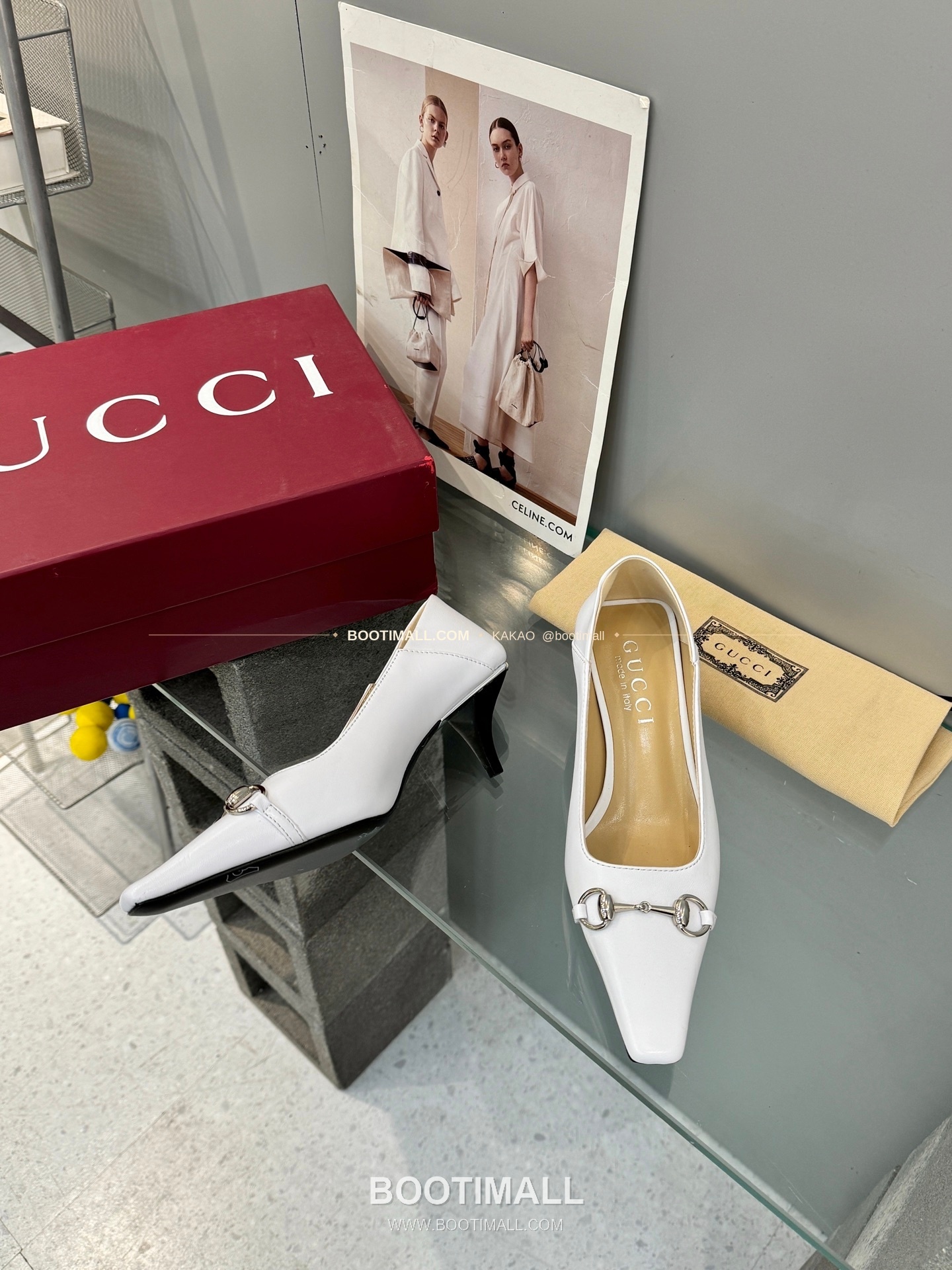 구찌 2026 레더 GG 메탈 라운드토 블랙 펌프스 Gucci 2026 Leather GG Metal Round Toe Black Pumps 5.5cm 6