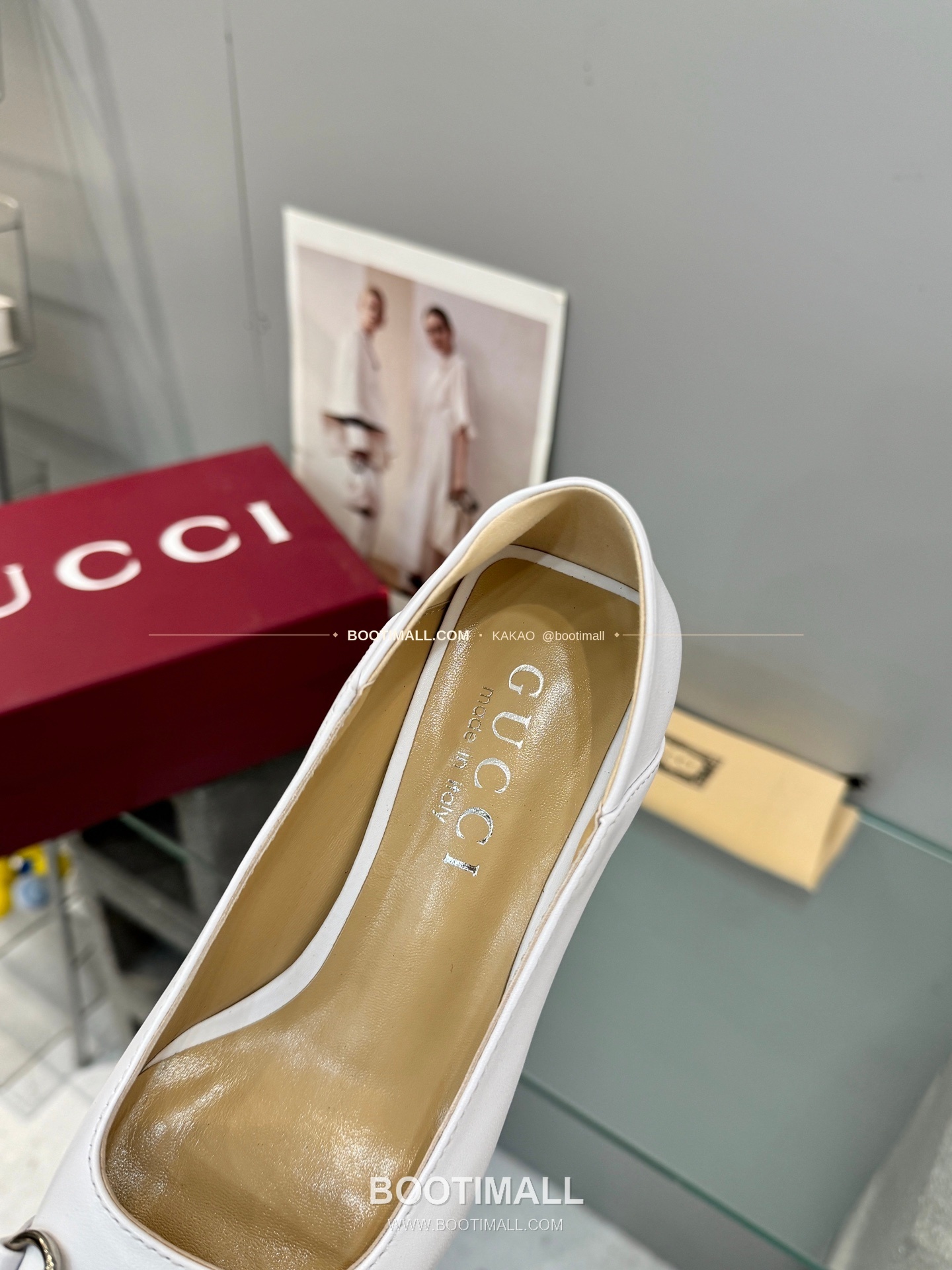 구찌 2026 레더 GG 메탈 라운드토 블랙 펌프스 Gucci 2026 Leather GG Metal Round Toe Black Pumps 5.5cm 7