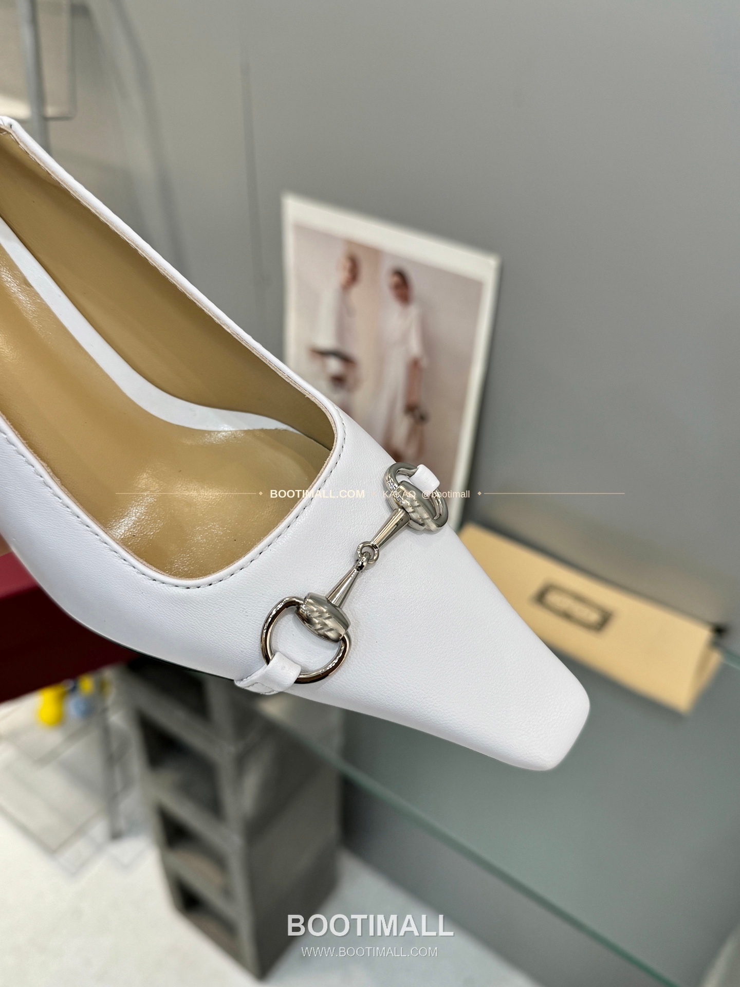 구찌 2026 레더 GG 메탈 라운드토 블랙 펌프스 Gucci 2026 Leather GG Metal Round Toe Black Pumps 5.5cm 8