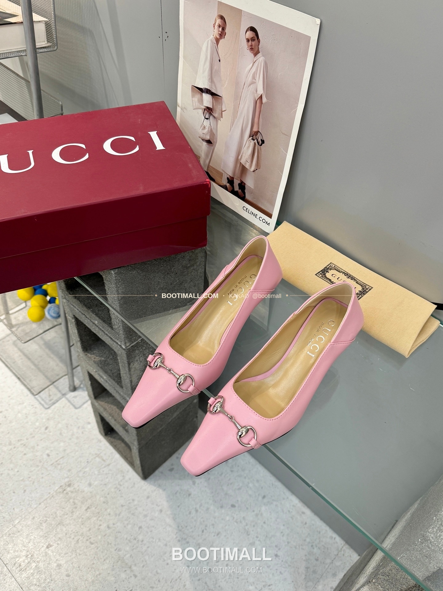 구찌 2026 레더 GG 메탈 라운드토 블랙 펌프스 Gucci 2026 Leather GG Metal Round Toe Black Pumps 5.5cm 1