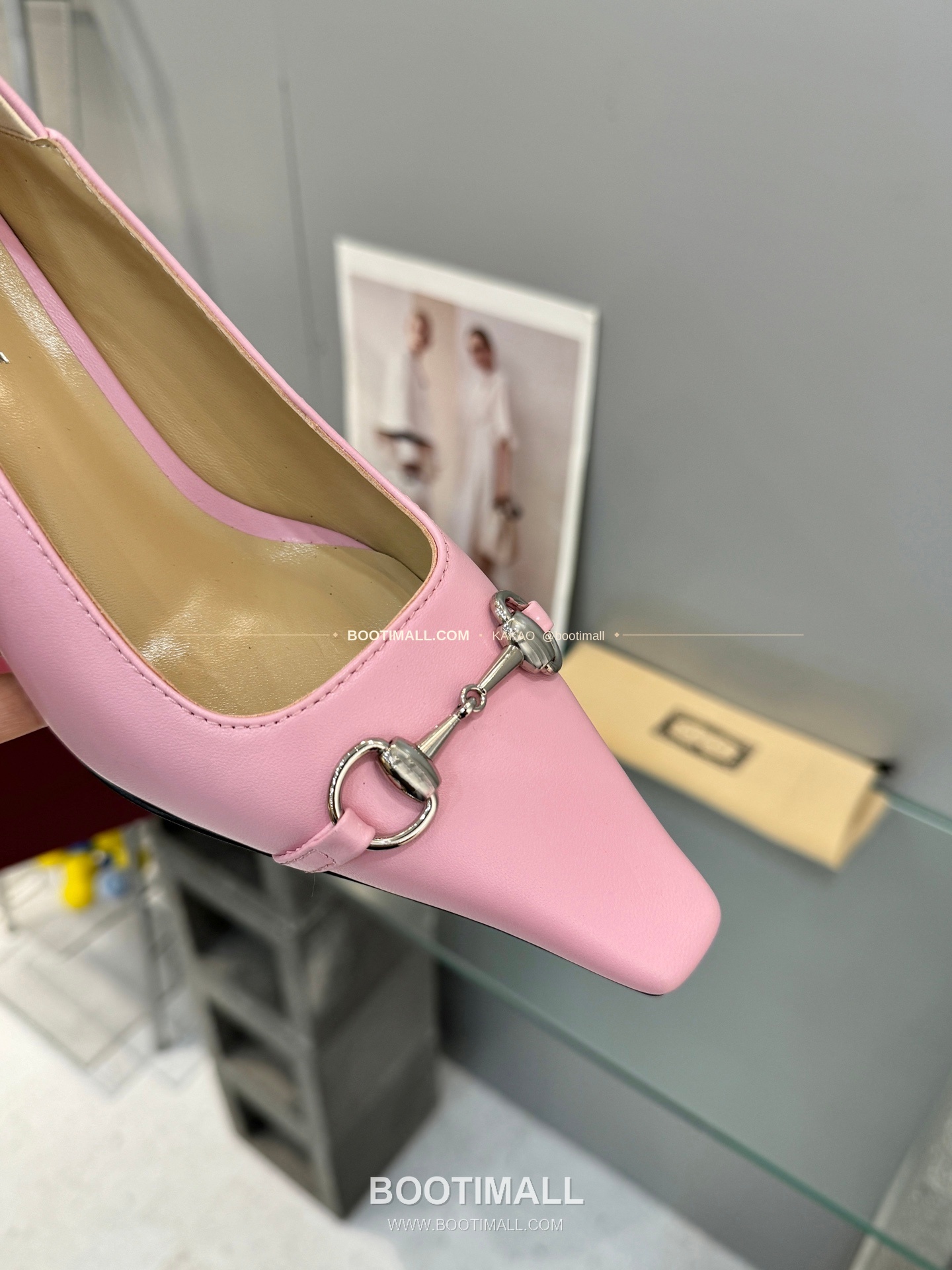 구찌 2026 레더 GG 메탈 라운드토 블랙 펌프스 Gucci 2026 Leather GG Metal Round Toe Black Pumps 5.5cm 8