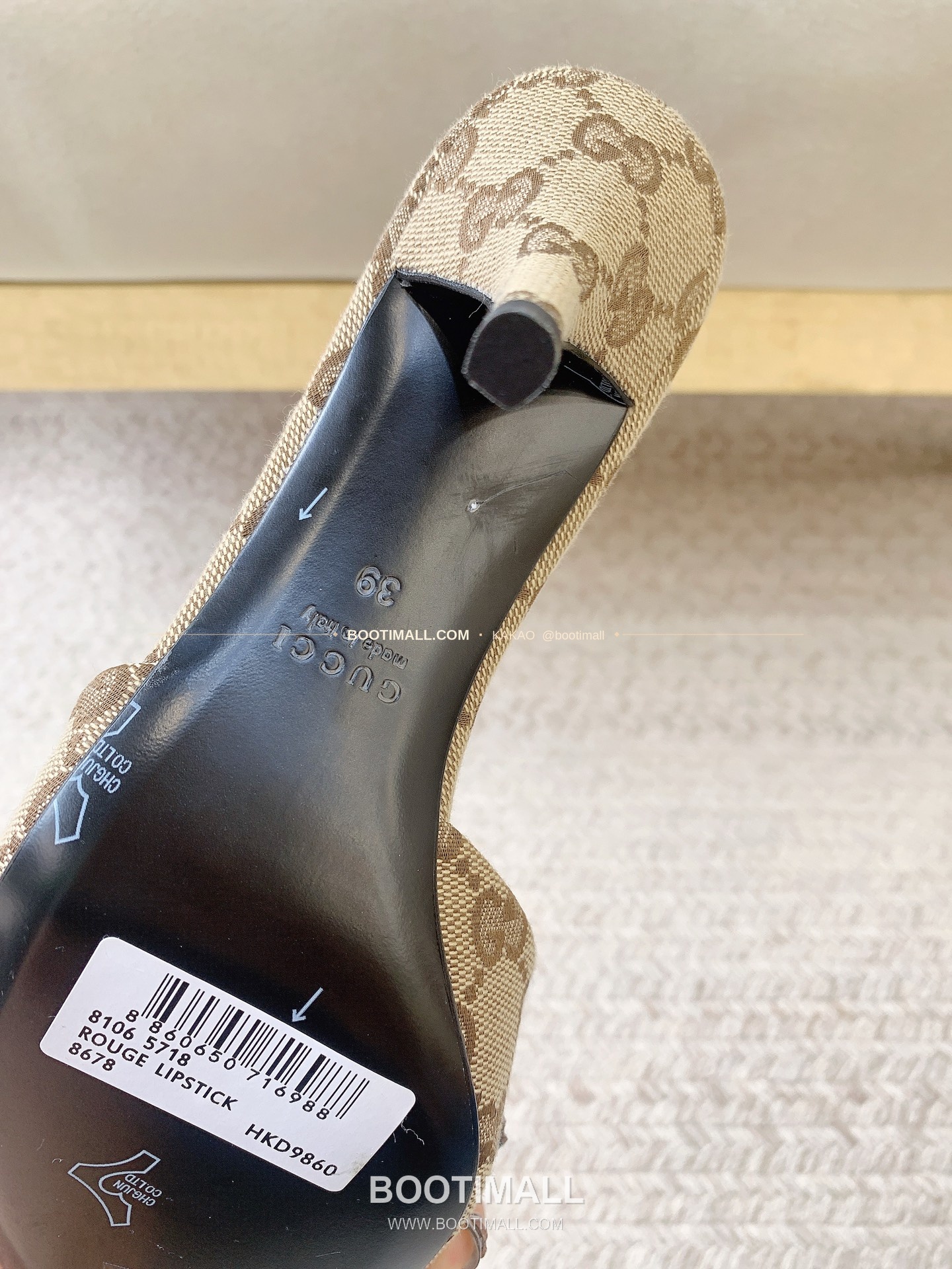 구찌 2026 GG 모노그램 호스빗 스퀘어토 블랙 뮬 샌들 Gucci 2026 GG Monogram Horsebit Square Toe Black Mule Sandals 8.5cm 8