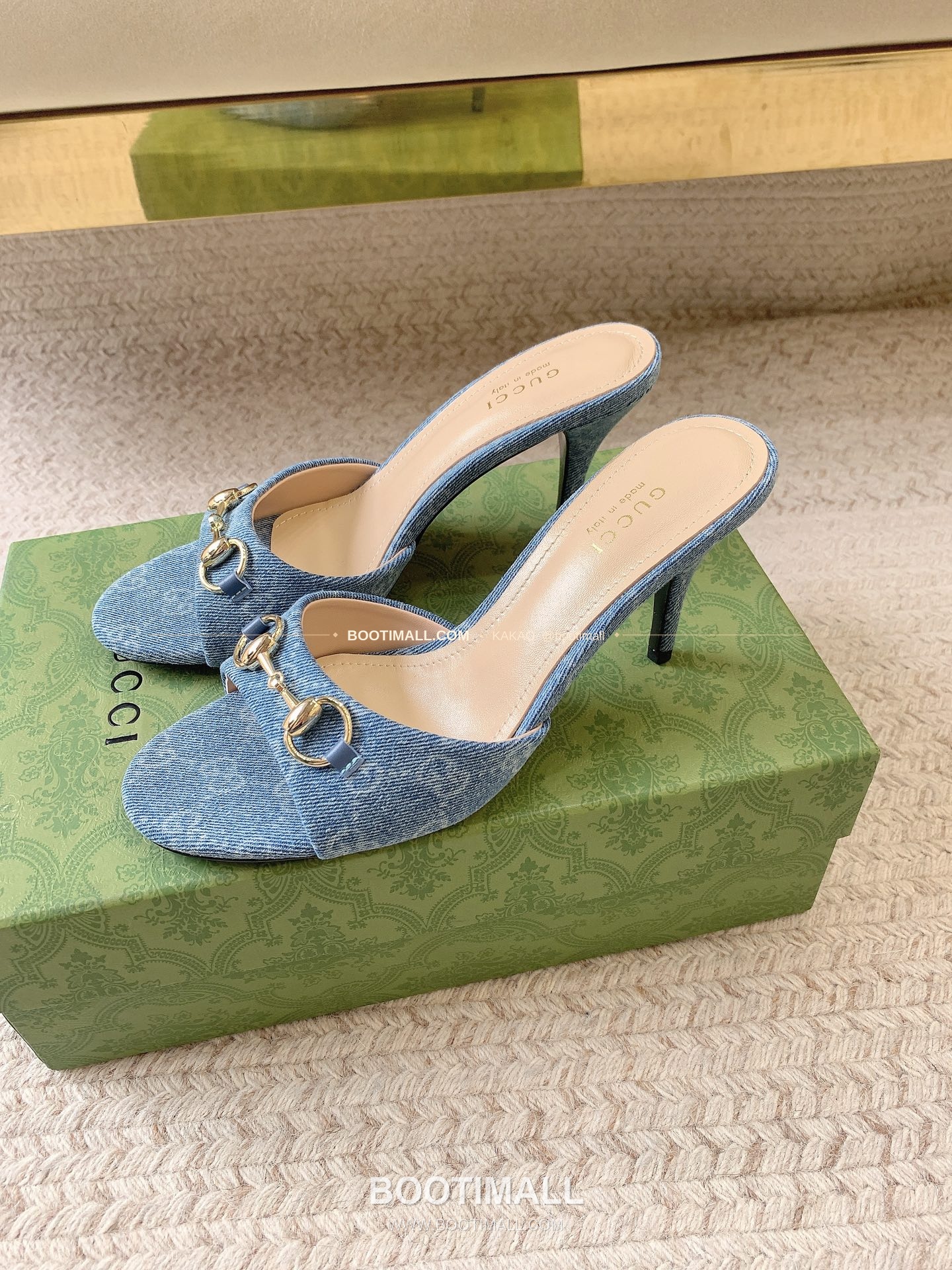 구찌 2026 GG 모노그램 호스빗 스퀘어토 블랙 뮬 샌들 Gucci 2026 GG Monogram Horsebit Square Toe Black Mule Sandals 8.5cm 2