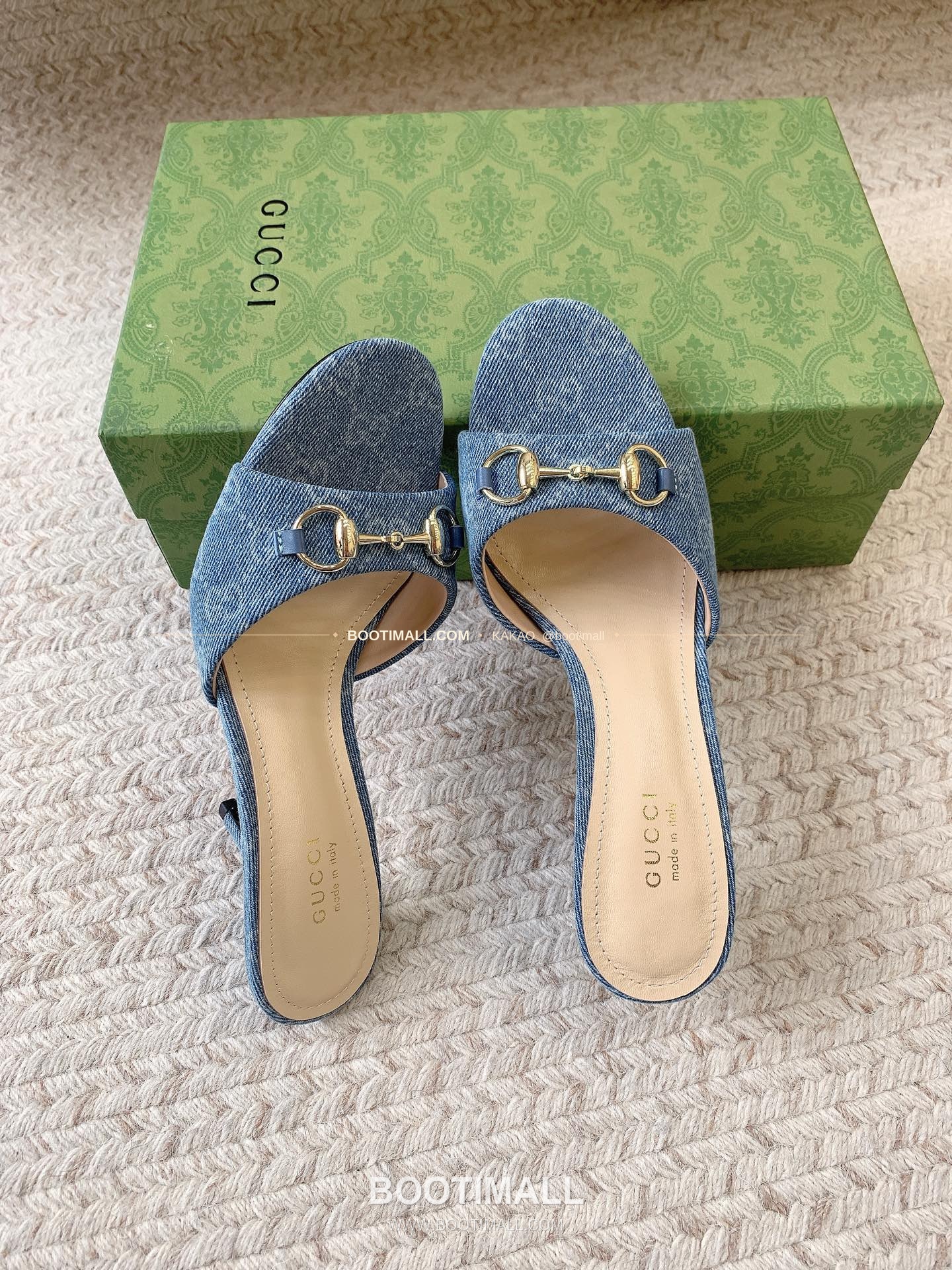 구찌 2026 GG 모노그램 호스빗 스퀘어토 블랙 뮬 샌들 Gucci 2026 GG Monogram Horsebit Square Toe Black Mule Sandals 8.5cm 3