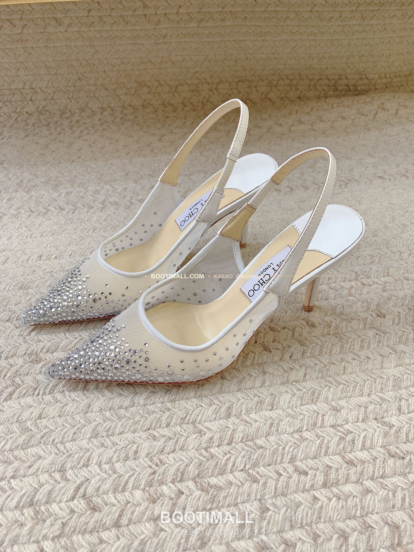지미추 2026 크리스탈 그라데이션 포인티드토 하이힐 Jimmy Choo 2026 Crystal Gradient Pointed Toe Sandals 2