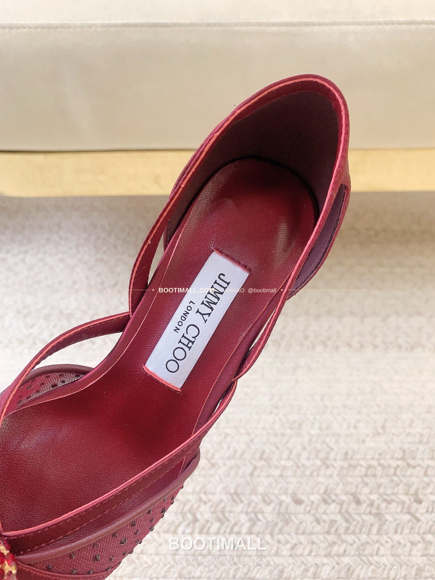 지미추 2026 메쉬 크리스탈 버클 포인티드토 블랙 샌들 Jimmy Choo 2026 Mesh Crystal Buckle Pointed Toe Black Sandals 9.5cm 6