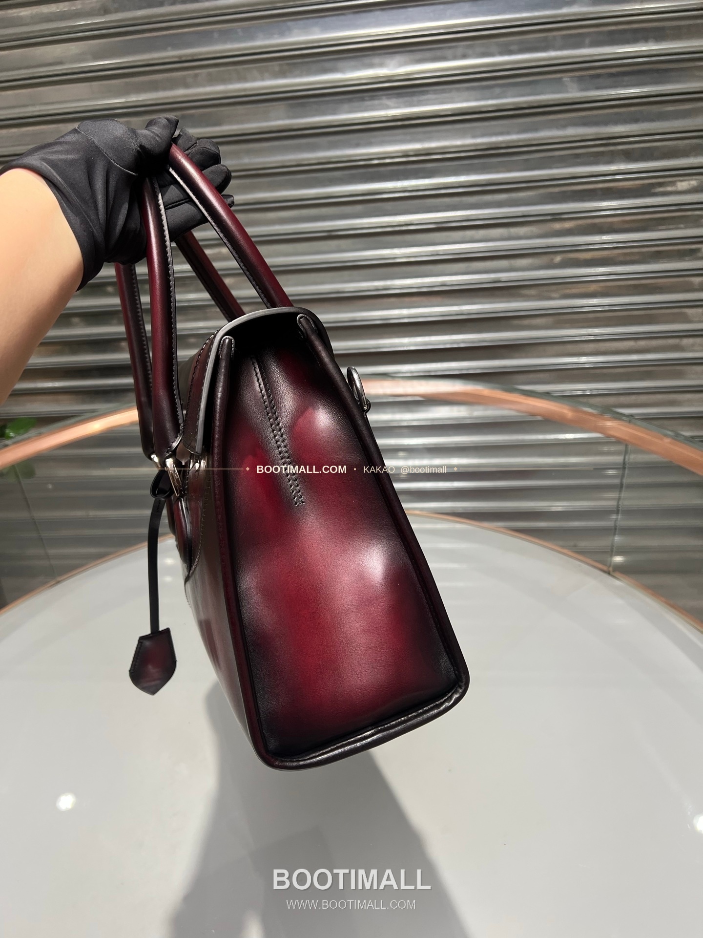 벨루티 파티나 카프스킨 수공 컬러링 패널 브리프케이스 Berluti Patina Calfskin Hand Colored Panel Briefcase 42cm 5