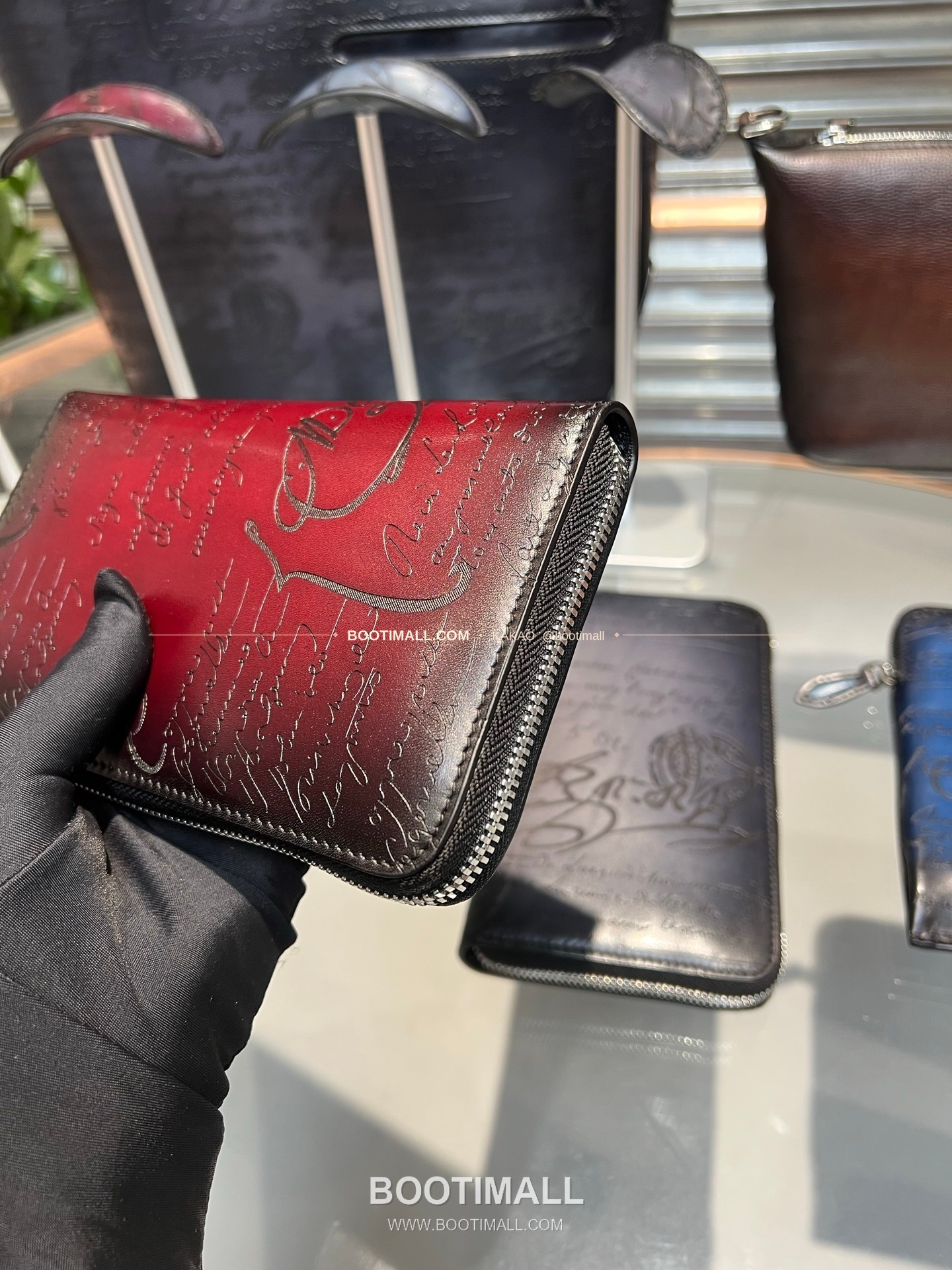 벨루티 파티나 카프스킨 수공 컬러링 롱 지퍼 지갑 Berluti Patina Calfskin Hand Colored Long Zip Wallet 19.5cm 4