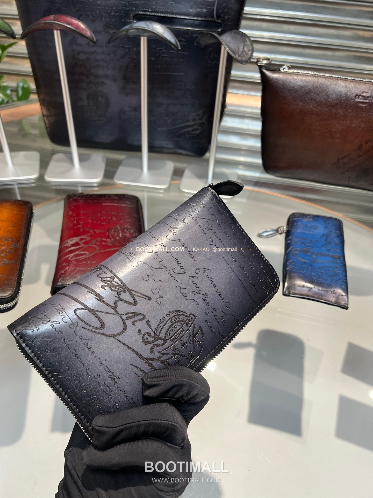 벨루티 파티나 카프스킨 수공 컬러링 롱 지퍼 지갑 Berluti Patina Calfskin Hand Colored Long Zip Wallet 19.5cm 4