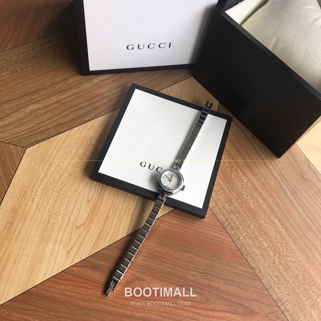 구찌 클래식 다이아 다이얼 스틸 여성용 쿼츠 시계 Gucci Classic Diamond Dial Steel Ladies Quartz Watch 22mm 3
