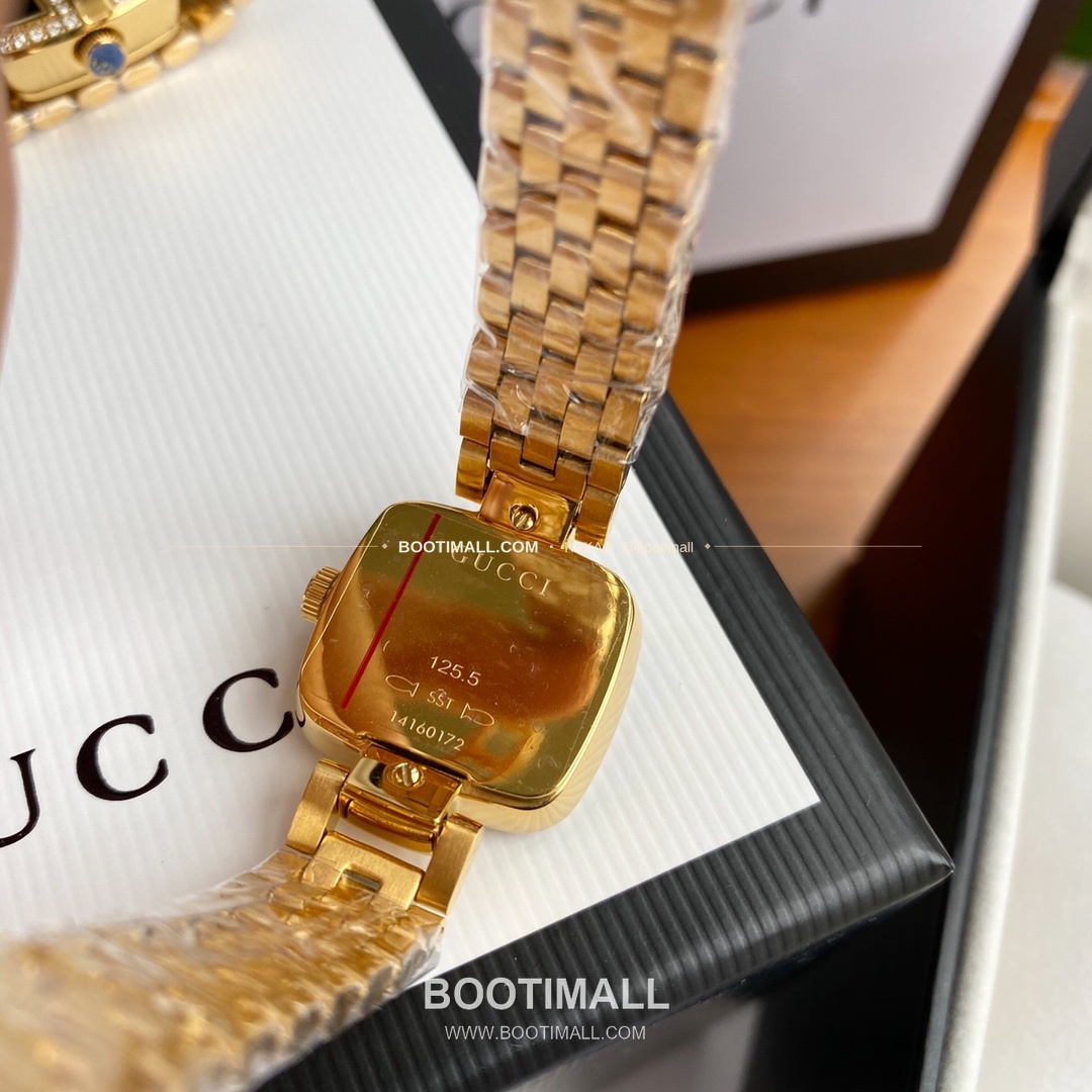 구찌 최신 다이아 45P 다이얼 스틸 여성용 쿼츠 시계 Gucci Latest 45P Diamond Dial Steel Ladies Quartz Watch 24mm 8