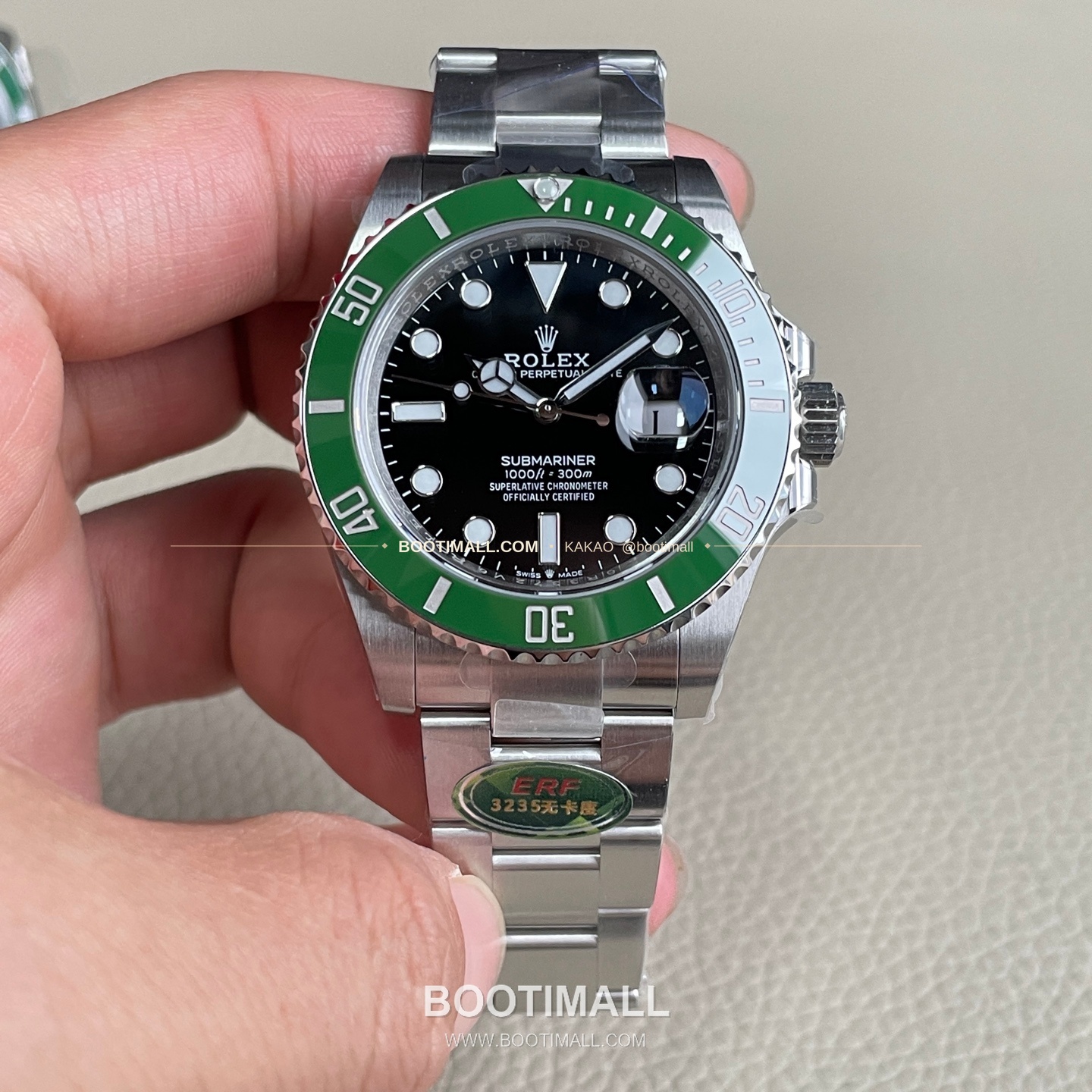 롤렉스 서브마리너 데이트 그린 세라믹베젤 오토매틱 Rolex Submariner Date Green Ceramic Bezel Automatic 41mm 1