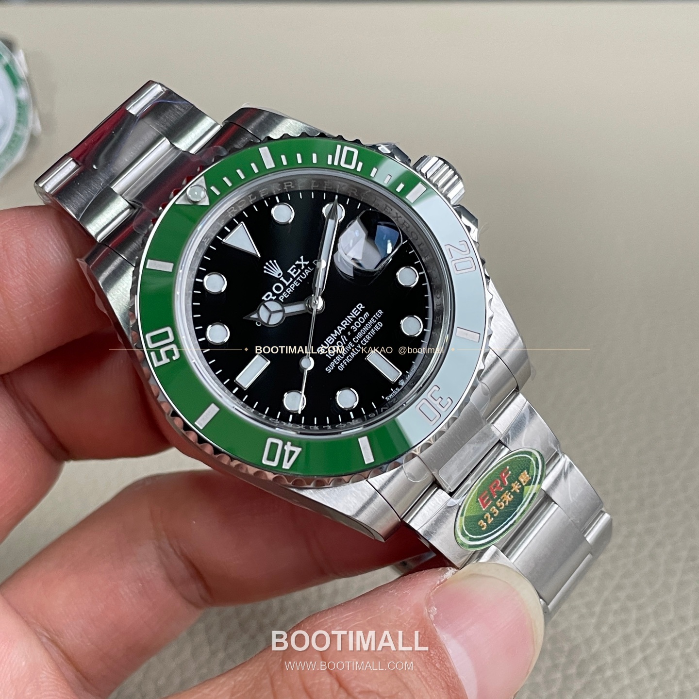 롤렉스 서브마리너 데이트 그린 세라믹베젤 오토매틱 Rolex Submariner Date Green Ceramic Bezel Automatic 41mm 4