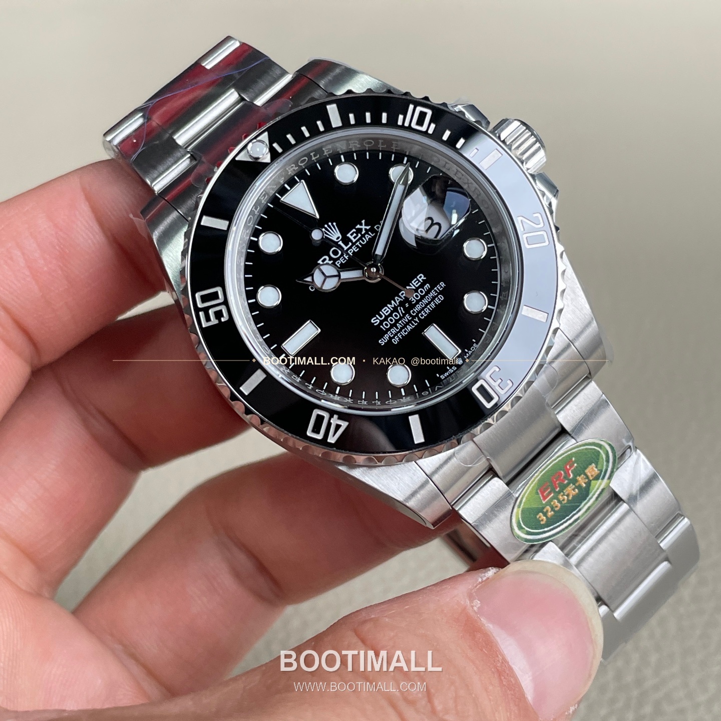 롤렉스 서브마리너 데이트 블랙 세라믹베젤 오토매틱 Rolex Submariner Date Green Ceramic Bezel Automatic 41mm 4