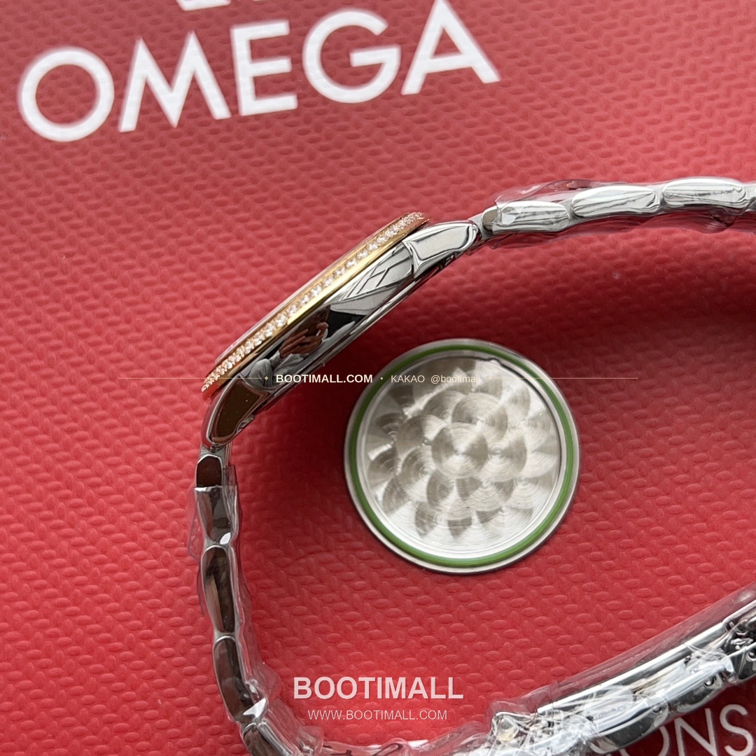 오메가 드빌 다이아 인덱스 스틸 여성용 쿼츠 시계 Omega De Ville Diamond Index Steel Ladies Quartz Watch 27mm 8
