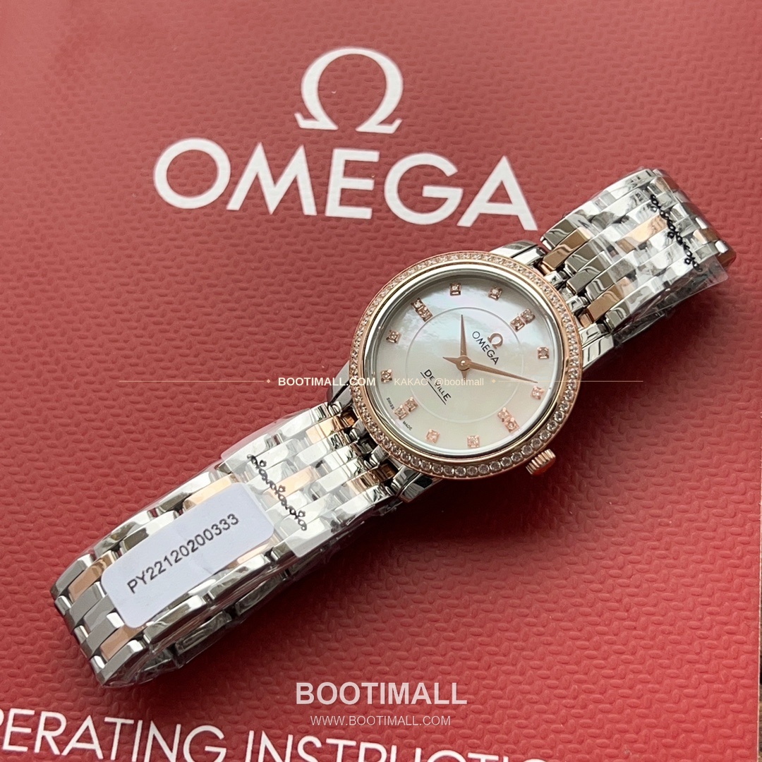 오메가 드빌 다이아 인덱스 로마인덱스 스틸 여성용 쿼츠 시계 Omega De Ville Diamond Index Roman Dial Steel Ladies Quartz Watch 27mm 5