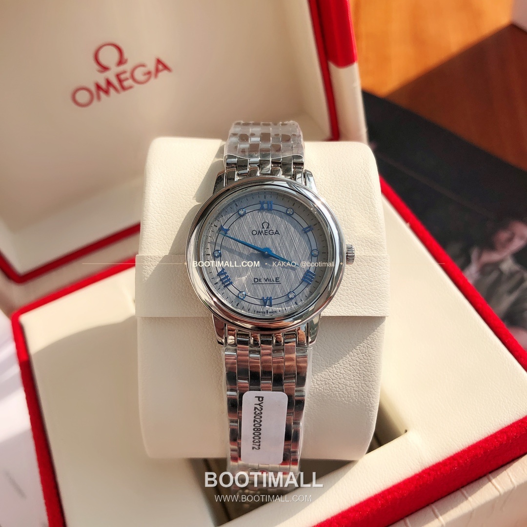 오메가 드빌 다이아 인덱스 로마인덱스 스틸 여성용 쿼츠 시계 Omega De Ville Diamond Index Roman Dial Steel Ladies Quartz Watch 27mm 3