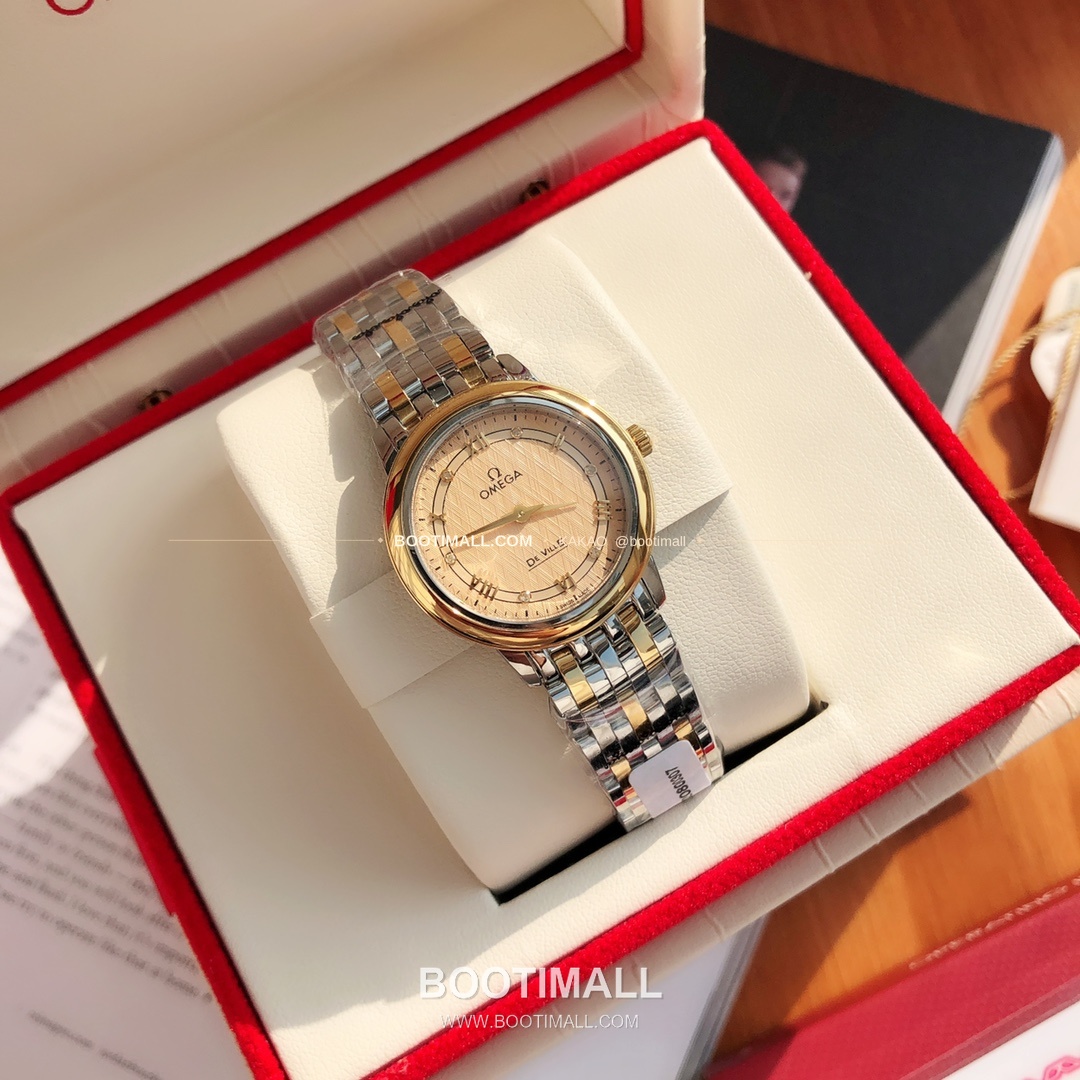 오메가 드빌 다이아 인덱스 로마인덱스 스틸 여성용 쿼츠 시계 Omega De Ville Diamond Index Roman Dial Steel Ladies Quartz Watch 27mm 2