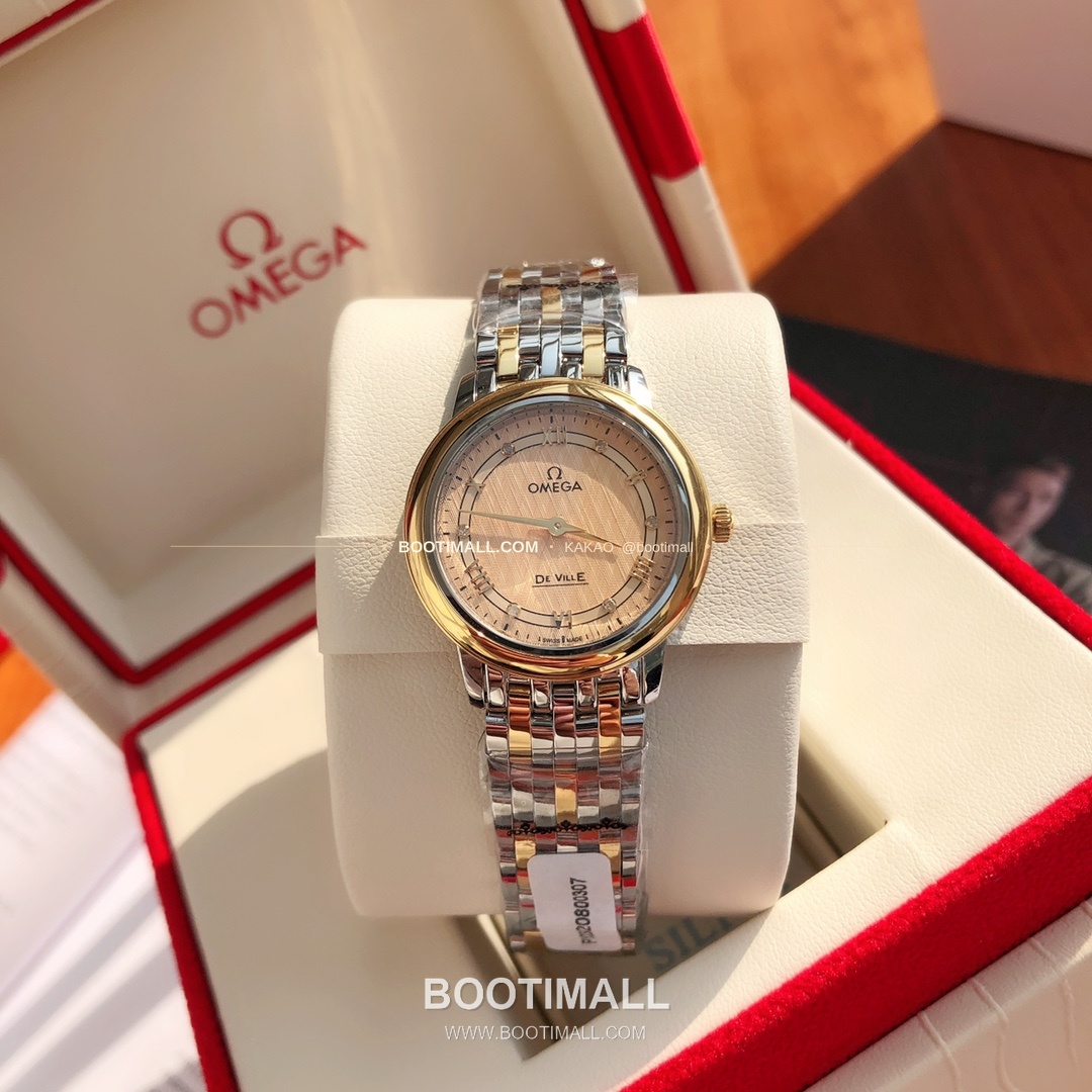 오메가 드빌 다이아 인덱스 로마인덱스 스틸 여성용 쿼츠 시계 Omega De Ville Diamond Index Roman Dial Steel Ladies Quartz Watch 27mm 3