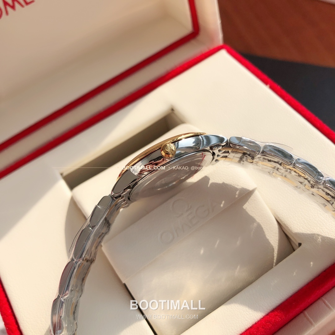 오메가 드빌 다이아 인덱스 로마인덱스 스틸 여성용 쿼츠 시계 Omega De Ville Diamond Index Roman Dial Steel Ladies Quartz Watch 27mm 7