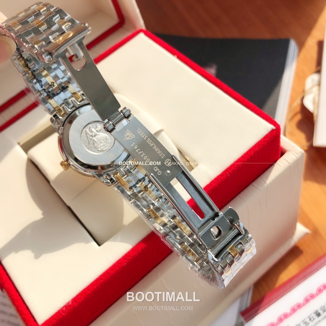 오메가 드빌 다이아 인덱스 로마인덱스 스틸 여성용 쿼츠 시계 Omega De Ville Diamond Index Roman Dial Steel Ladies Quartz Watch 27mm 9