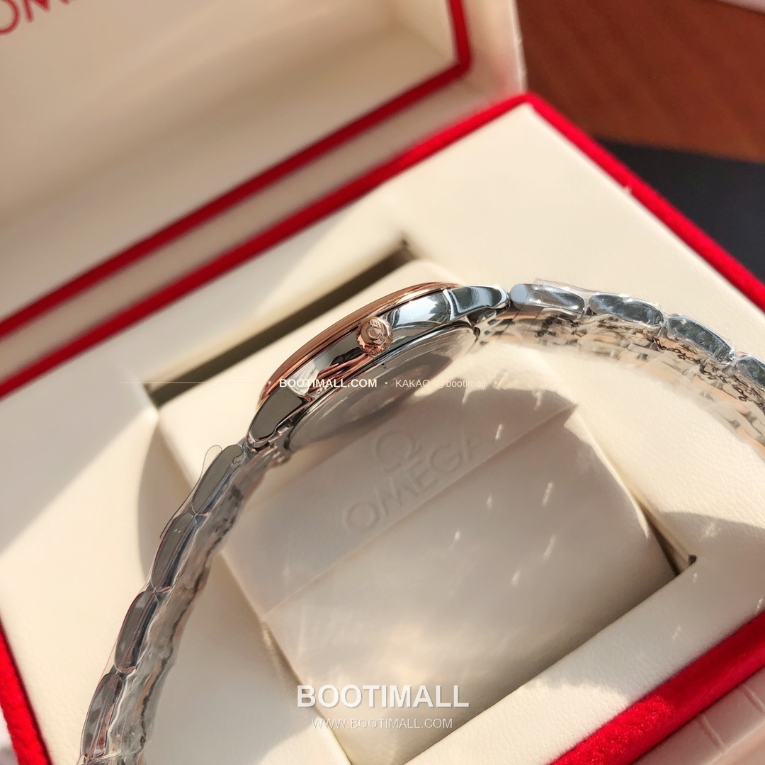 오메가 드빌 다이아 인덱스 로마인덱스 스틸 여성용 쿼츠 시계 Omega De Ville Diamond Index Roman Dial Steel Ladies Quartz Watch 27mm 7