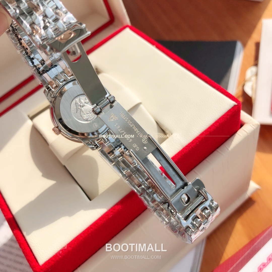 오메가 드빌 다이아 인덱스 로마인덱스 스틸 여성용 쿼츠 시계 Omega De Ville Diamond Index Roman Dial Steel Ladies Quartz Watch 27mm 9