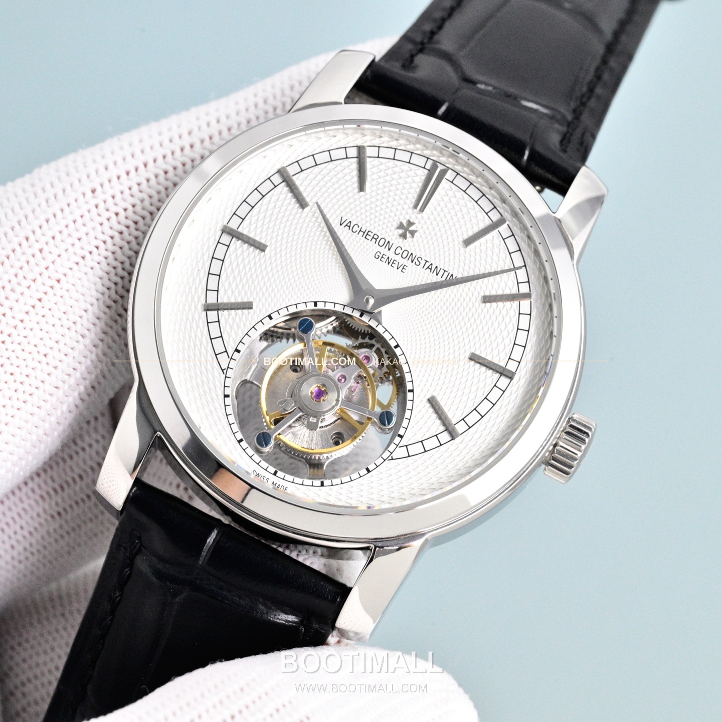 바쉐론콘스탄틴 트래디셔널 투르비용 선레이다이얼 수동 시계 Vacheron Constantin Traditionnelle Tourbillon Sunray Dial Manual Watch 42mm 3