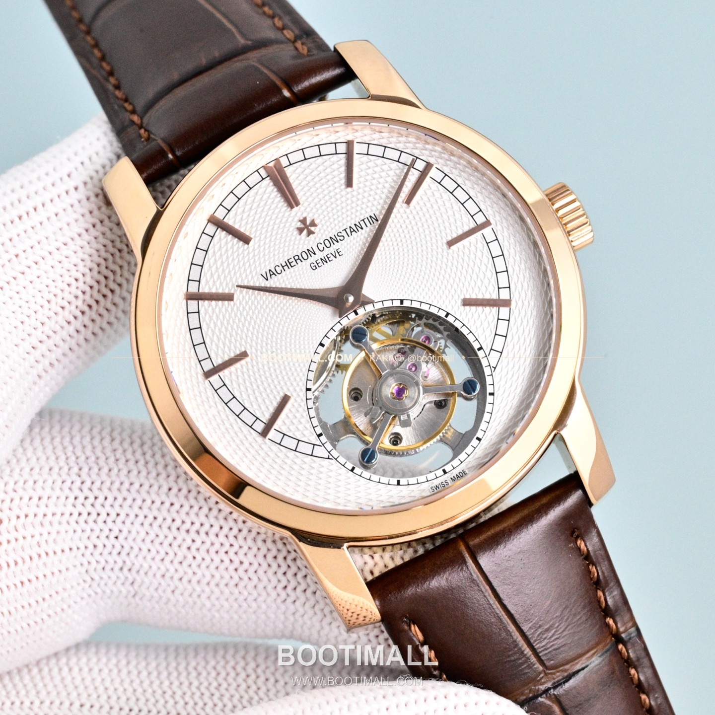 바쉐론콘스탄틴 트래디셔널 투르비용 선레이다이얼 수동 시계 Vacheron Constantin Traditionnelle Tourbillon Sunray Dial Manual Watch 42mm 1