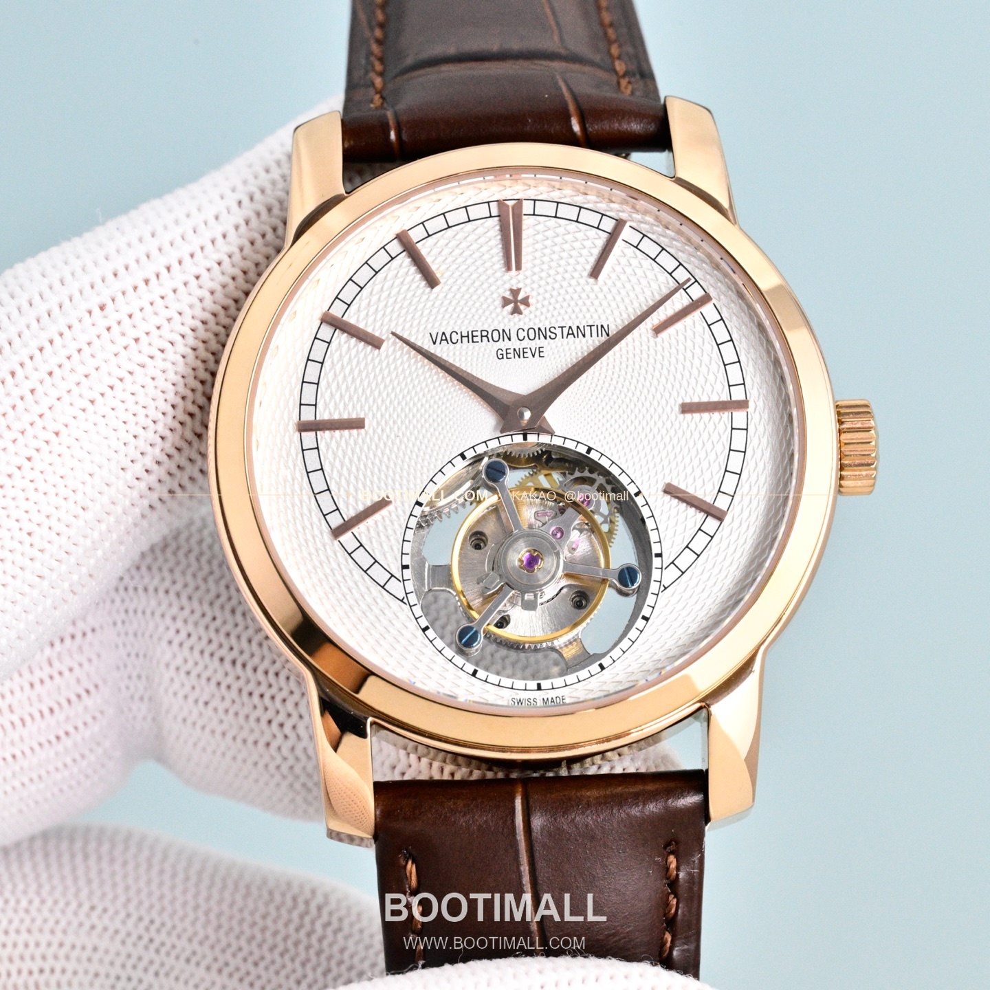 바쉐론콘스탄틴 트래디셔널 투르비용 선레이다이얼 수동 시계 Vacheron Constantin Traditionnelle Tourbillon Sunray Dial Manual Watch 42mm 2