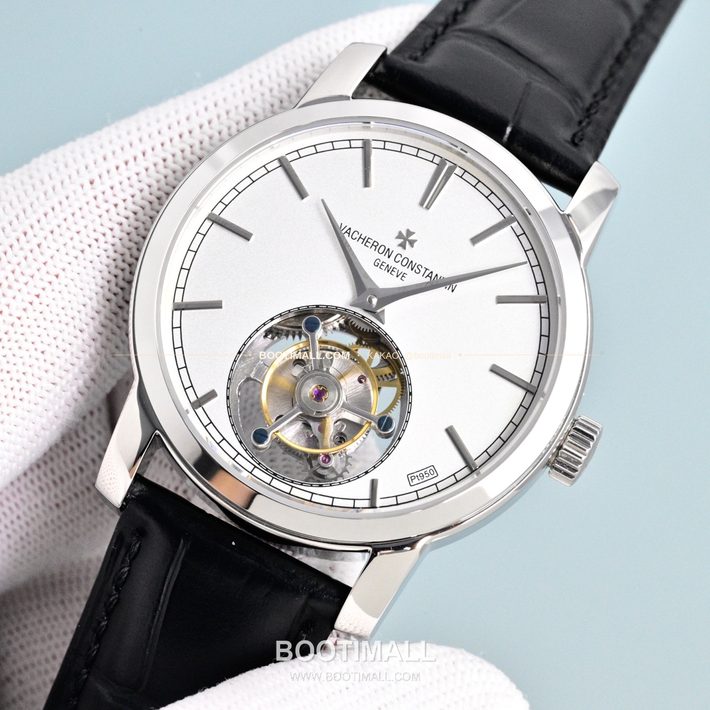 바쉐론콘스탄틴 트래디셔널 투르비용 선레이다이얼 수동 시계 Vacheron Constantin Traditionnelle Tourbillon Sunray Dial Manual Watch 42mm 3
