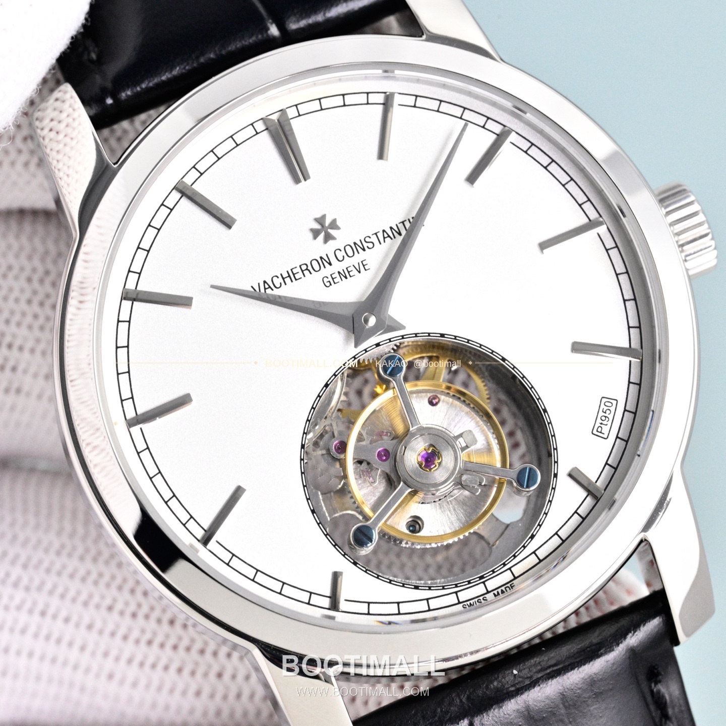 바쉐론콘스탄틴 트래디셔널 투르비용 선레이다이얼 수동 시계 Vacheron Constantin Traditionnelle Tourbillon Sunray Dial Manual Watch 42mm 4