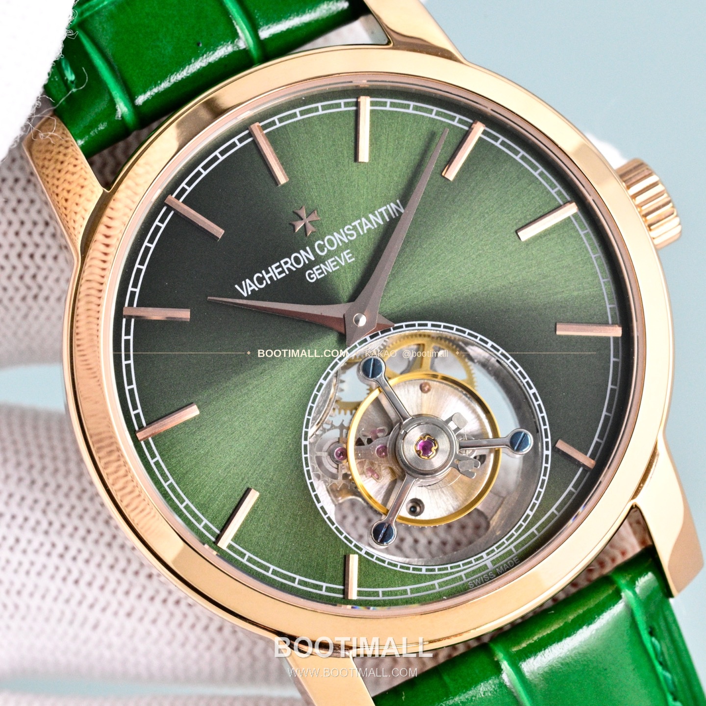 바쉐론콘스탄틴 트래디셔널 투르비용 선레이다이얼 수동 시계 Vacheron Constantin Traditionnelle Tourbillon Sunray Dial Manual Watch 42mm 4